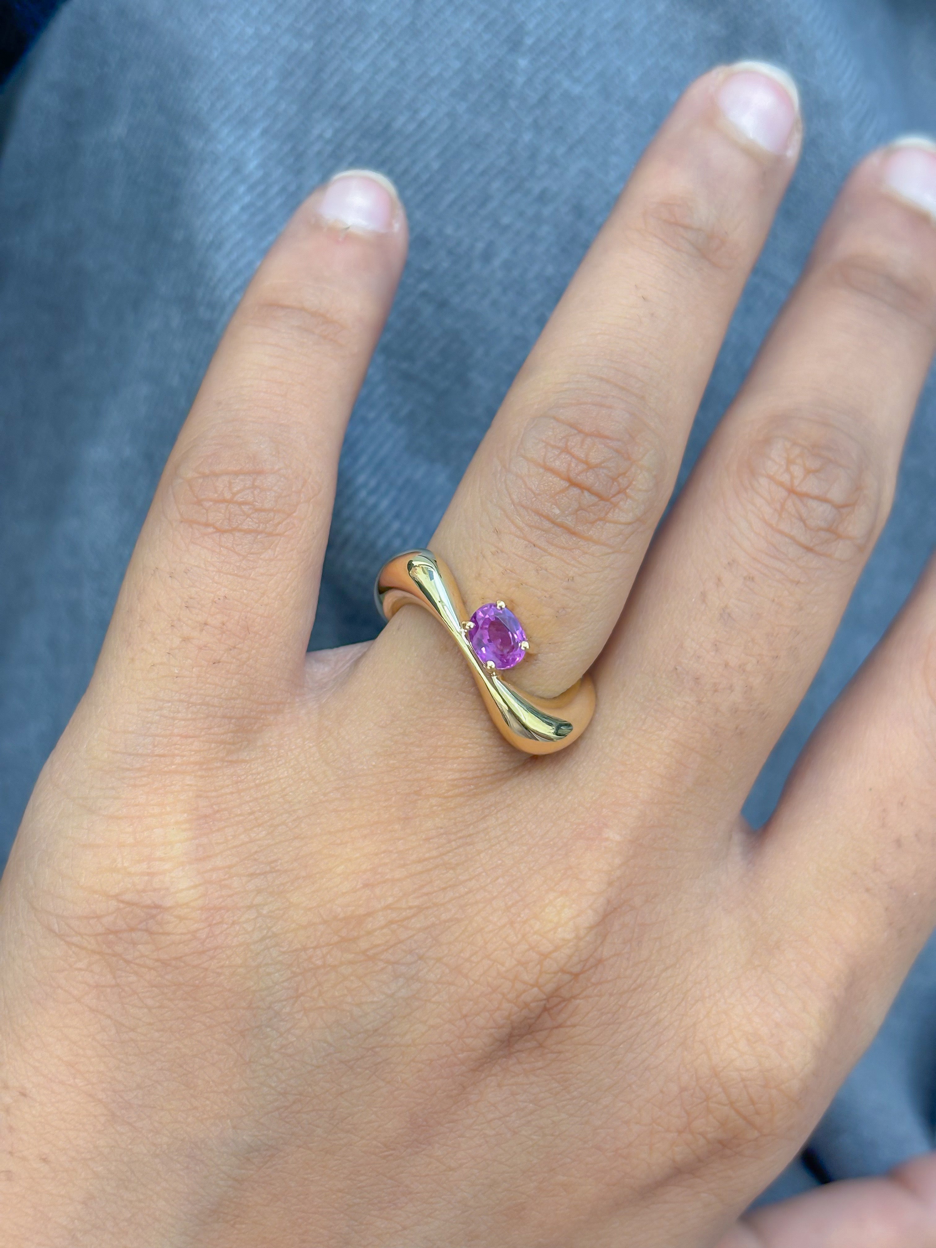JPRG-5039/12160 Pink Sapphire Ring | 18K