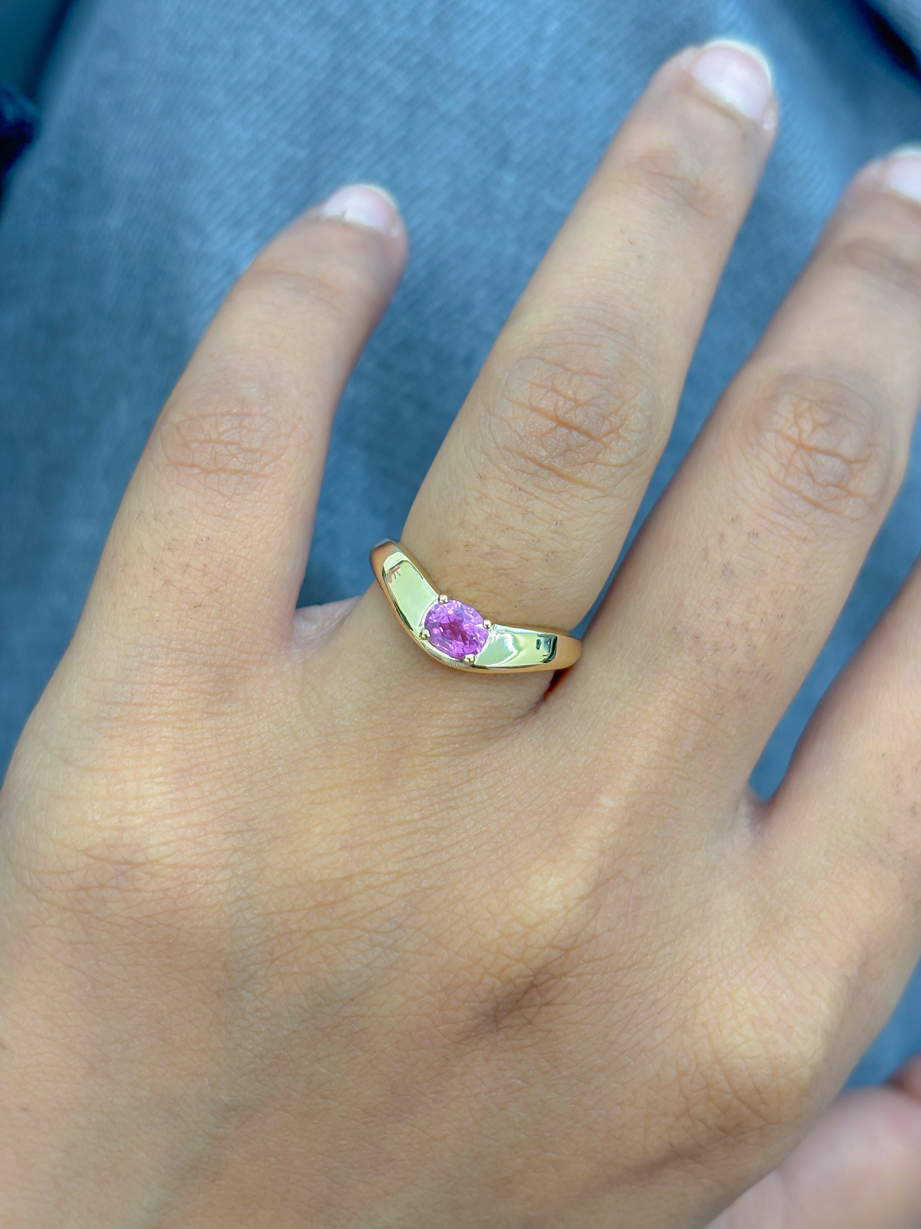 JPRG-5041/12162 Pink Sapphire Ring | 18K