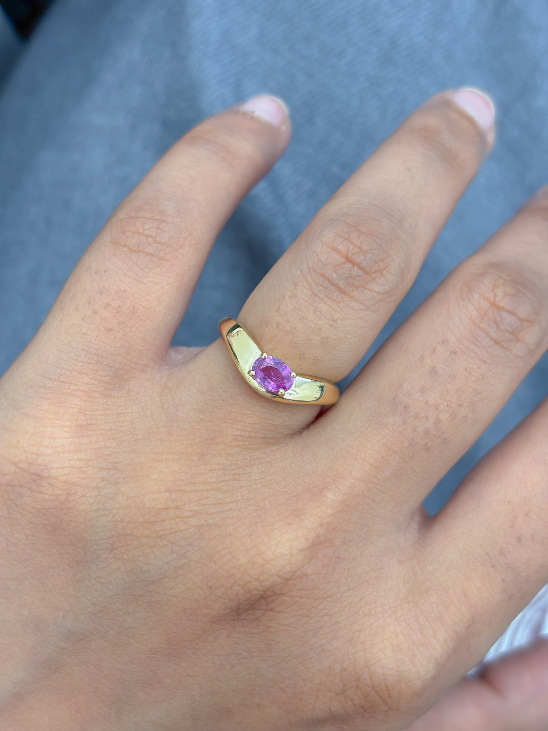 JPRG-5043/12164 Pink Sapphire Ring | 18K