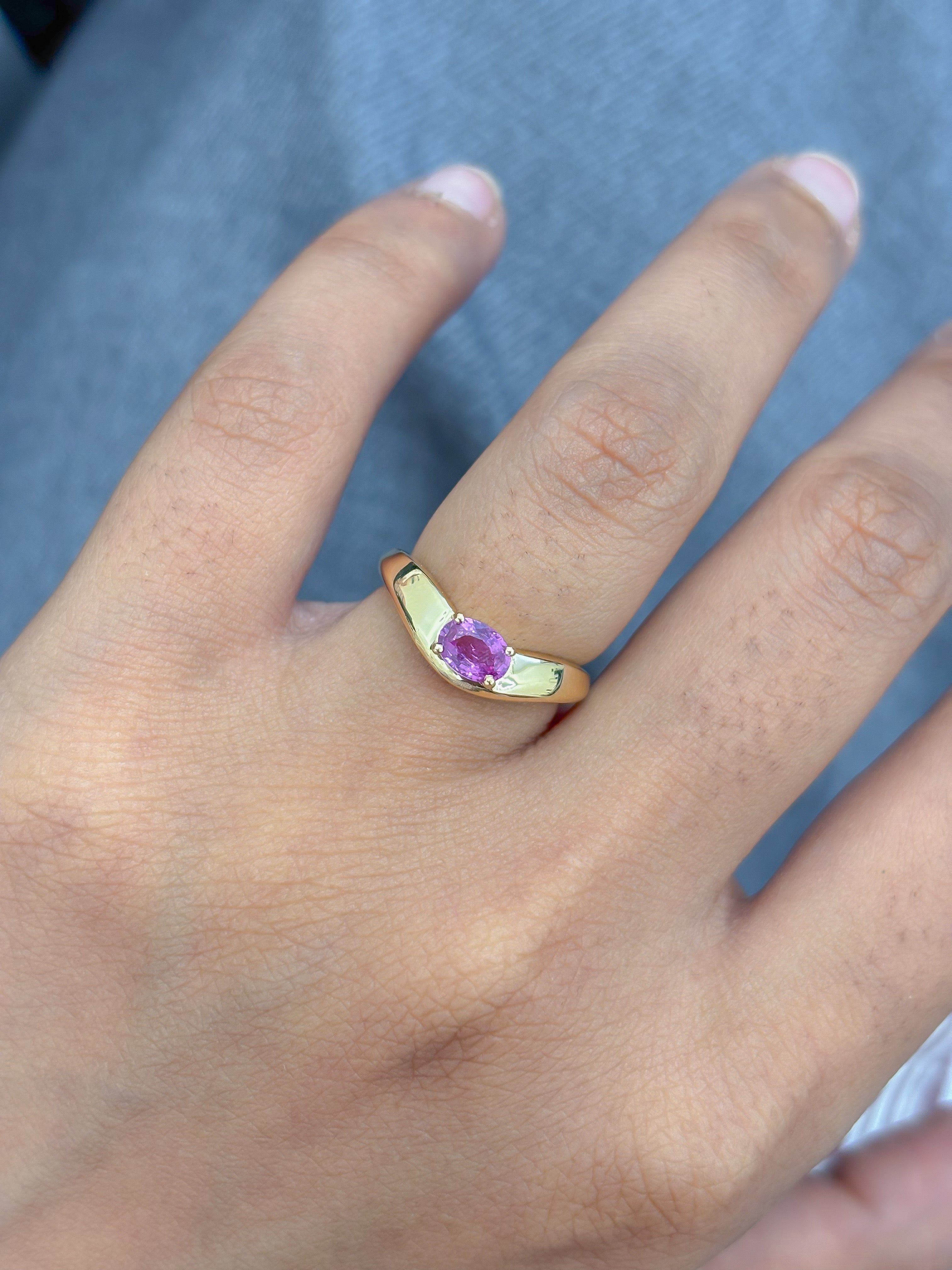JPRG-5043/12164 Pink Sapphire Ring | 18K