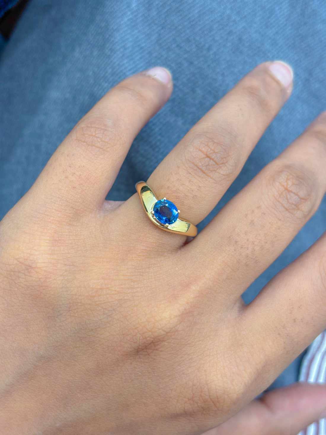 JPRG-5044/12165 Blue Sapphire Ring | 18K