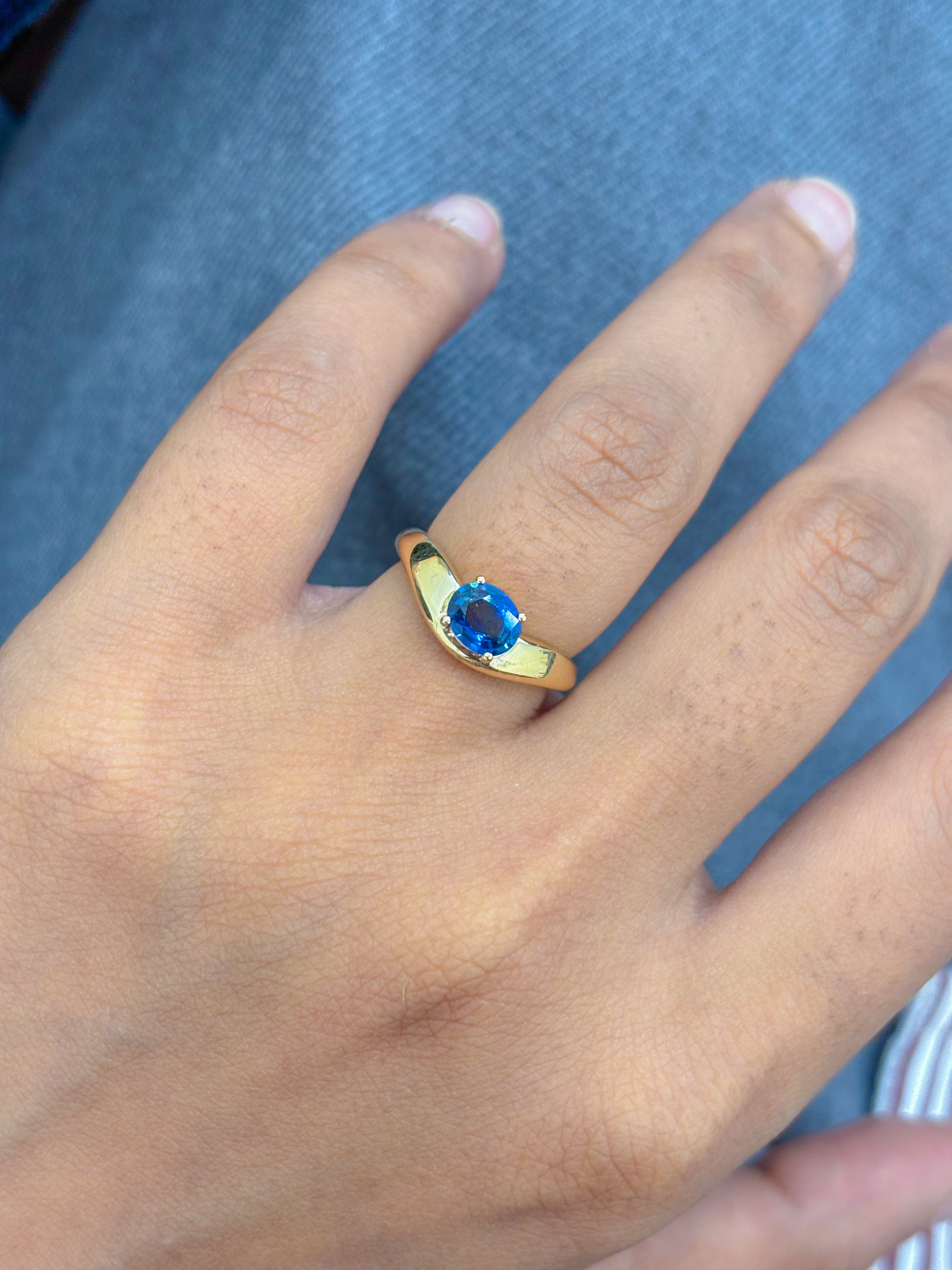 JPRG-5044/12165 Blue Sapphire Ring | 18K