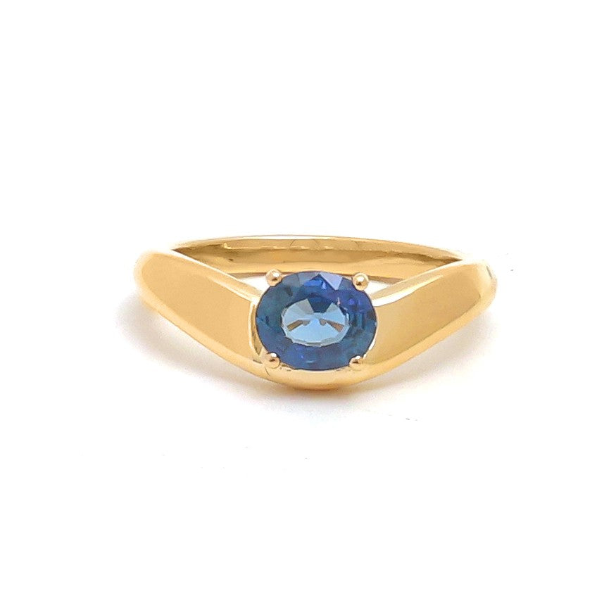 JPRG-5044/12165 Blue Sapphire Ring | 18K
