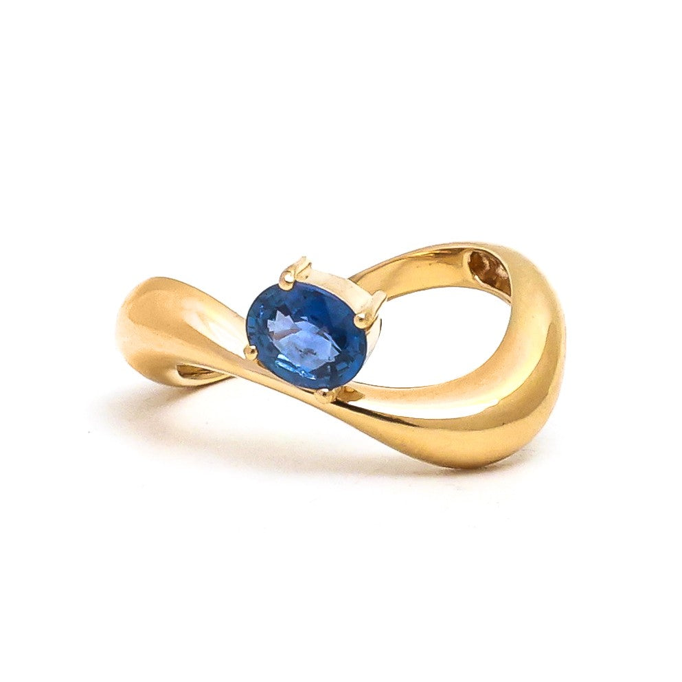 JPRG-5046/12167 Blue Sapphire Ring | 18K