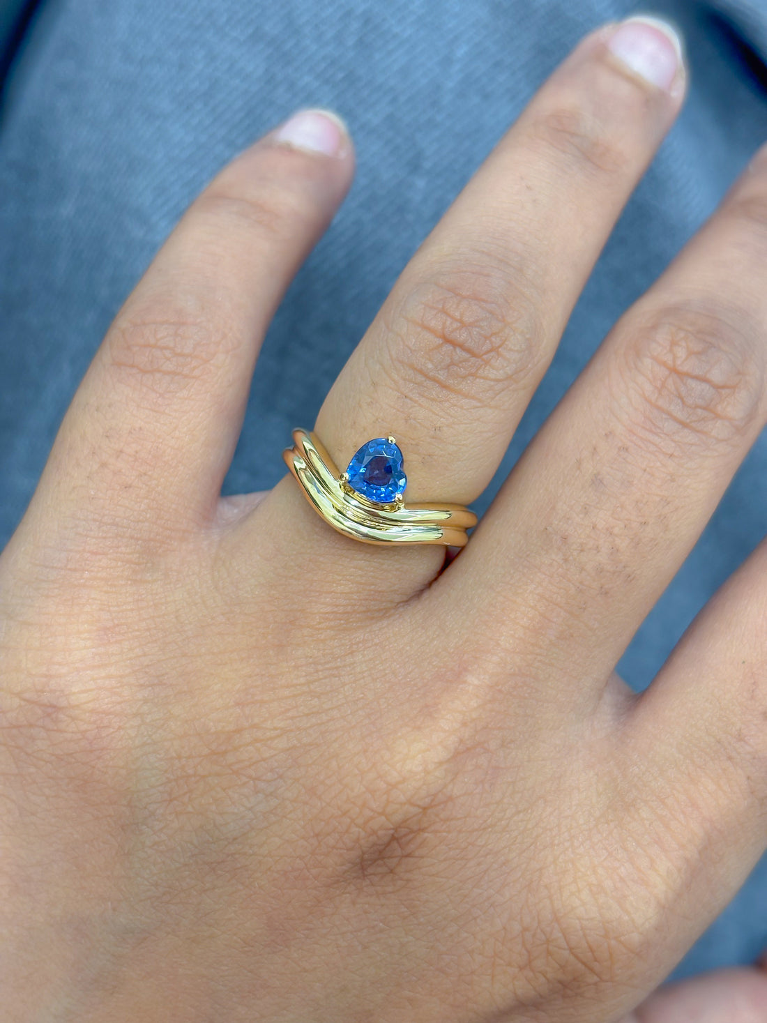JPRG-5050/12171 Blue Sapphire Ring | 18K