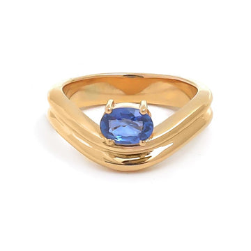 JPRG-5056/12177 Blue Sapphire Ring | 18K