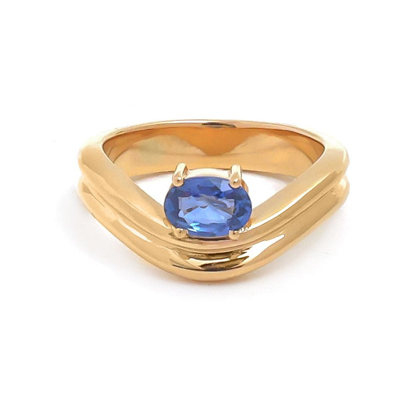 JPRG-5056/12177 Blue Sapphire Ring | 18K