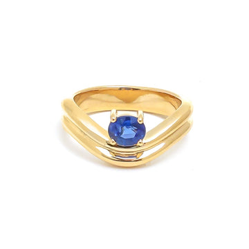JPRG-5057/12178 Blue Sapphire Ring | 18K