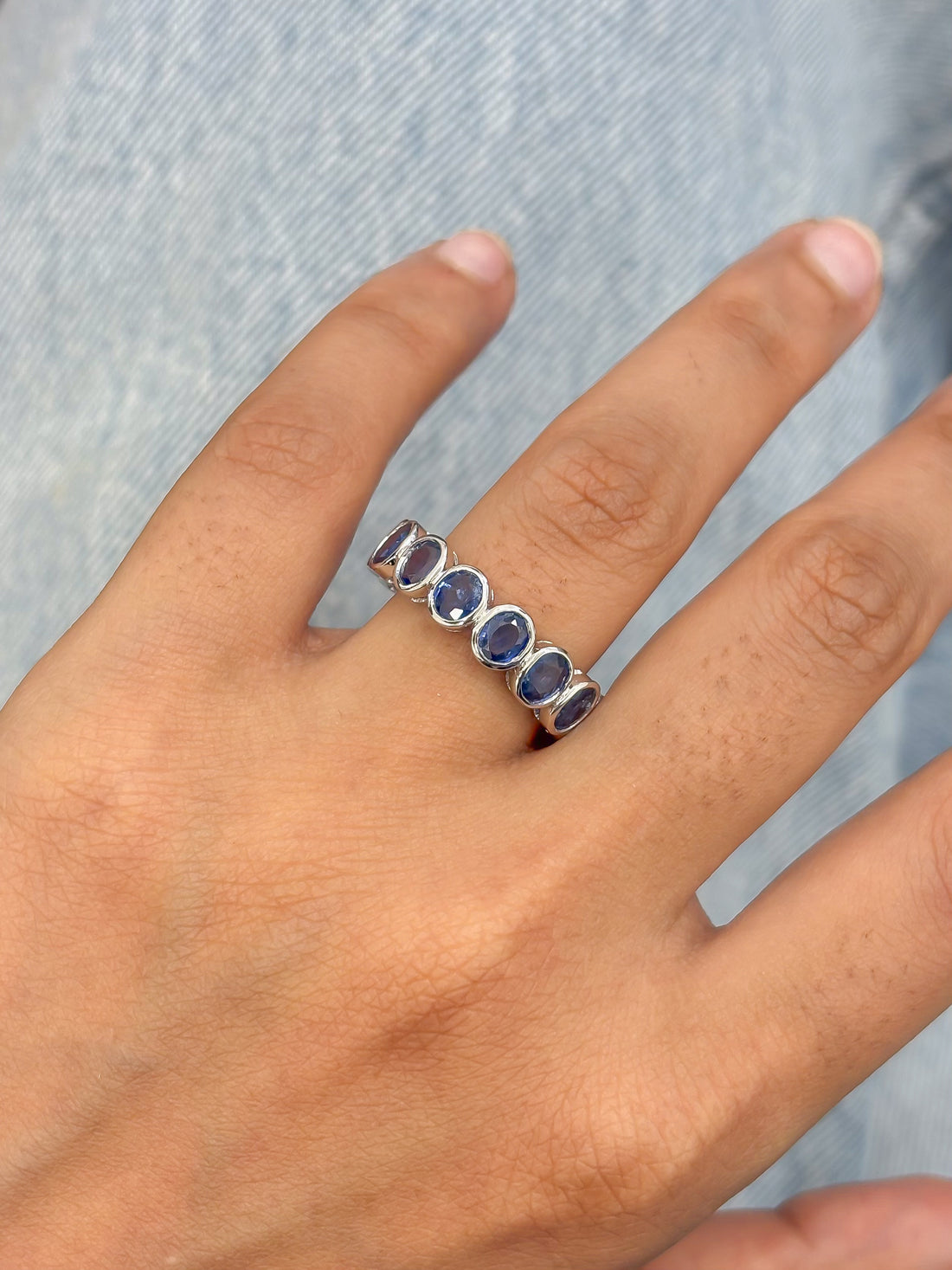 JPRG-5067/12206 Blue Sapphire Ring | 18K