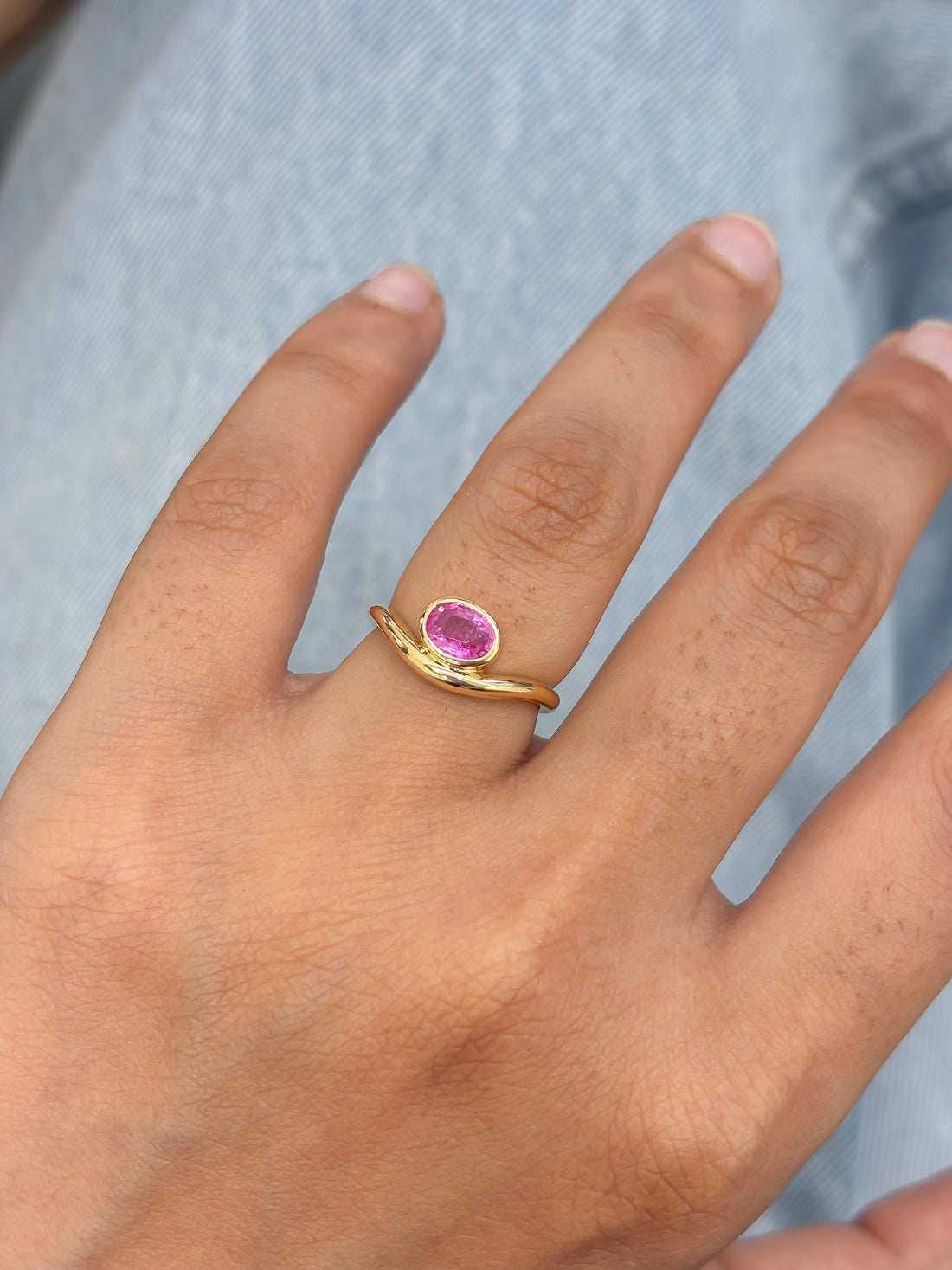 JPRG-5069/12208 Pink Sapphire Ring | 18K