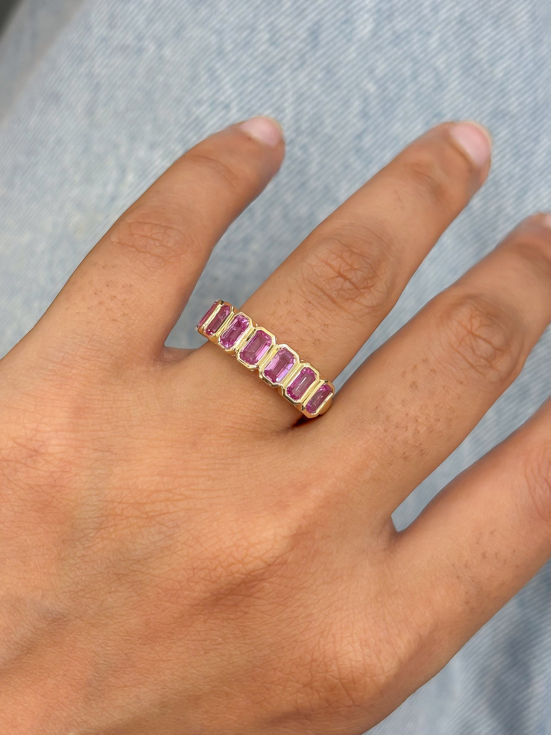 JPRG-5074/12213 Pink Sapphire Ring | 14K