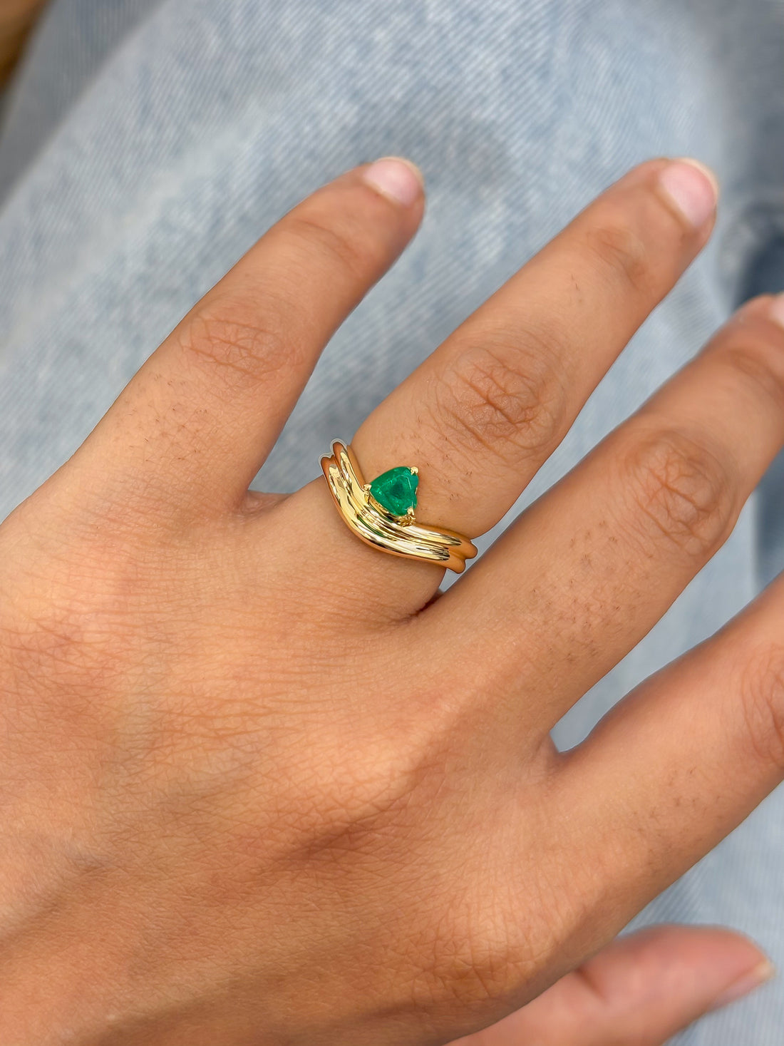JPRG-5075/12214 Emerald Ring | 18K