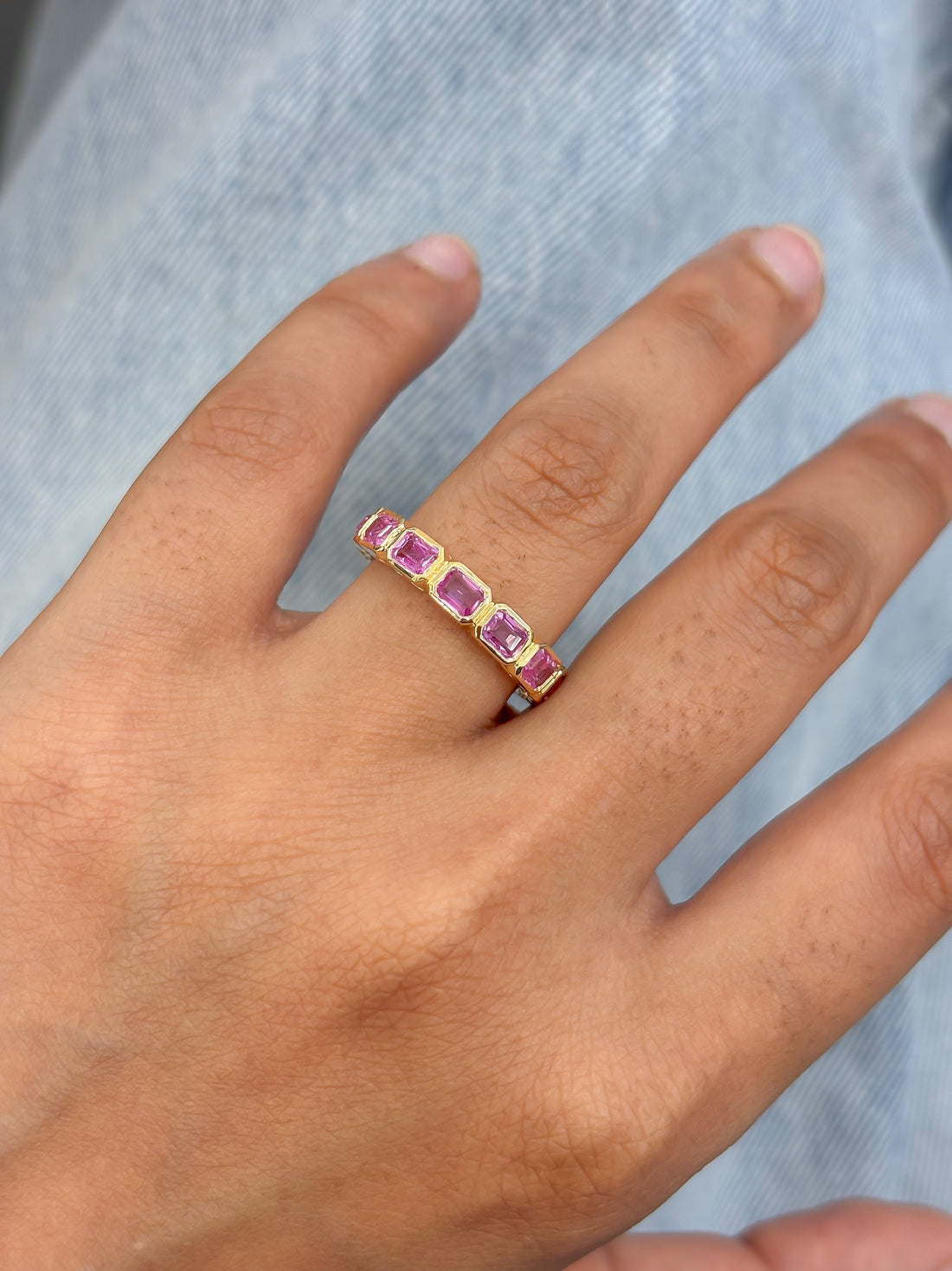 JPRG-5076/12215 Pink Sapphire Ring | 14K