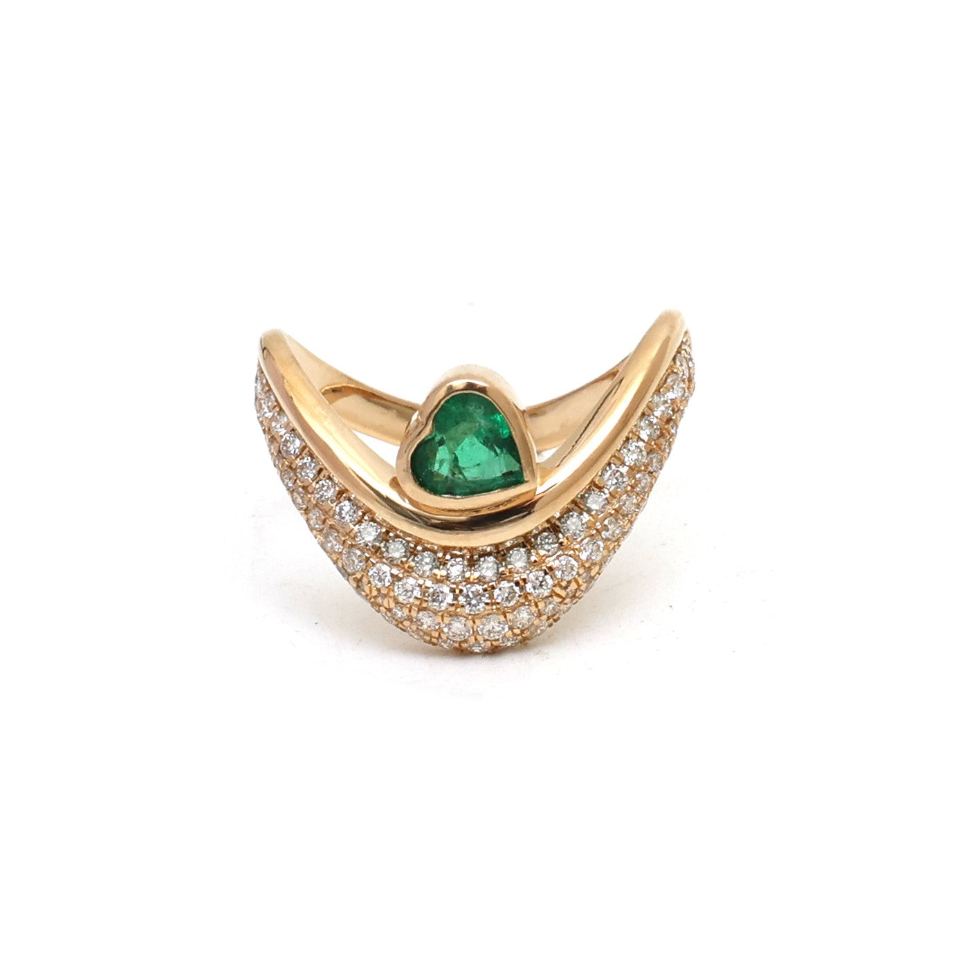 JPRG-5082/12240 Emerald Diamond Ring | 18K