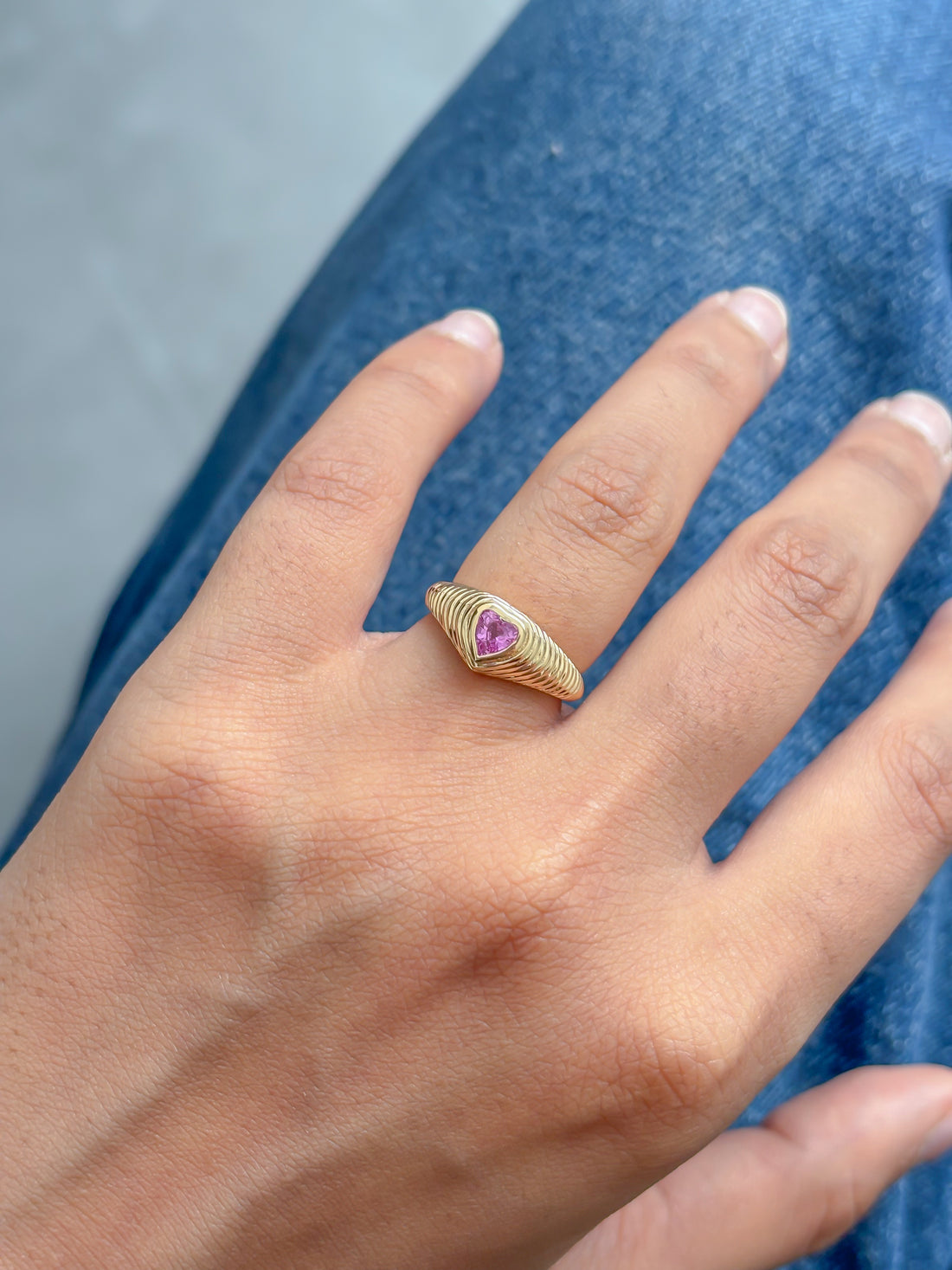 JPRG-5083/12241 Pink Sapphire Ring | 18K