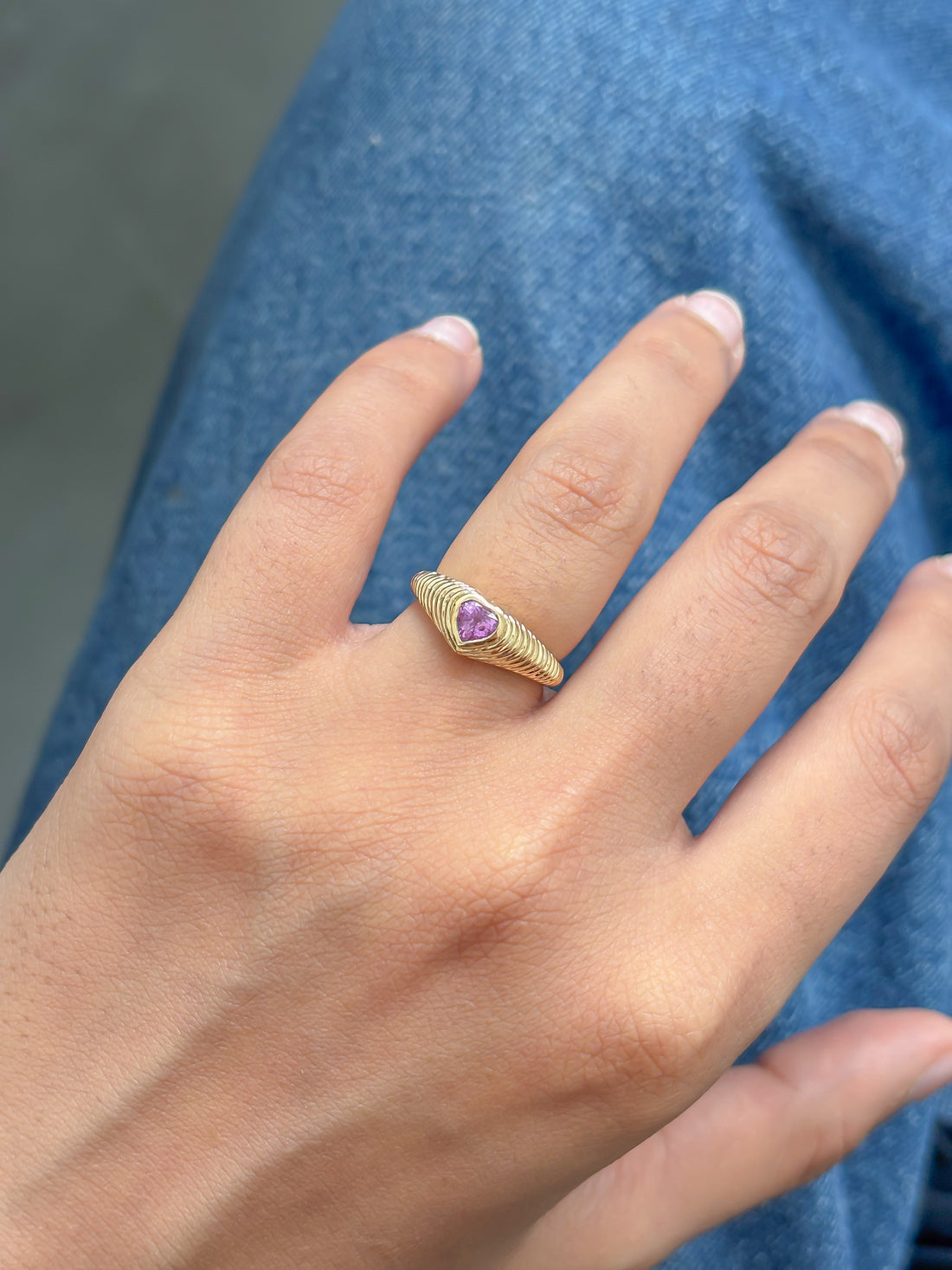 JPRG-5086/12244 Pink Sapphire Ring | 18K