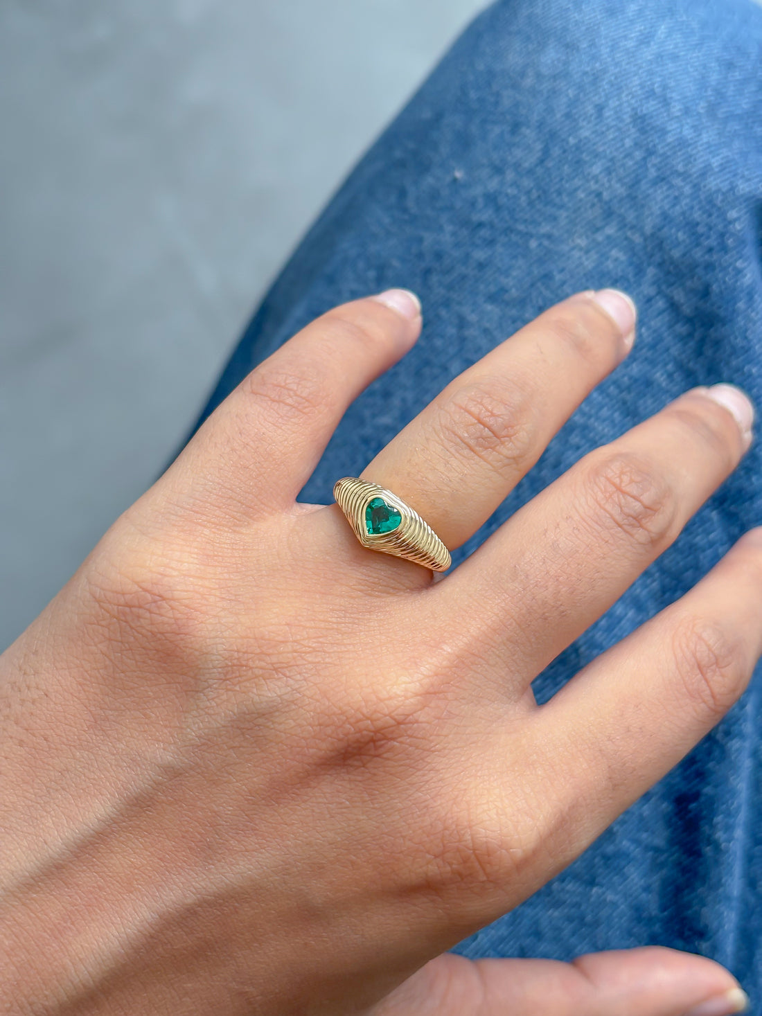 JPRG-5089/12247 Emerald Ring | 18K