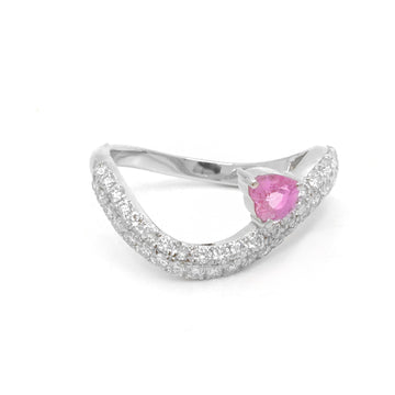 JPRG-5139/12307 Pink Sapphire Diamond Ring | 18K