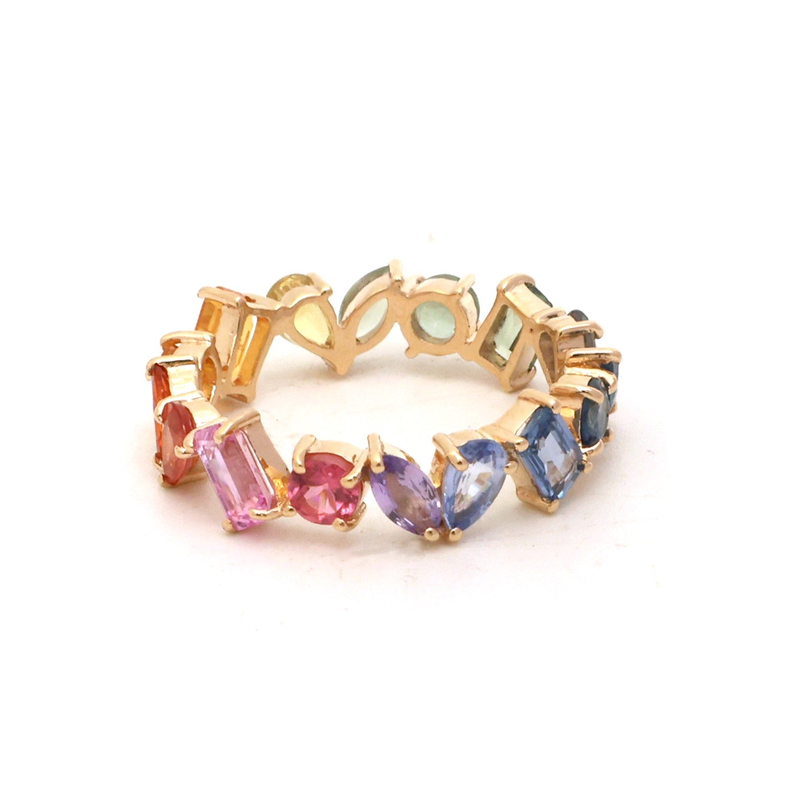 JPRG-5140/12308 Rainbow Sapphire Ring | 14K