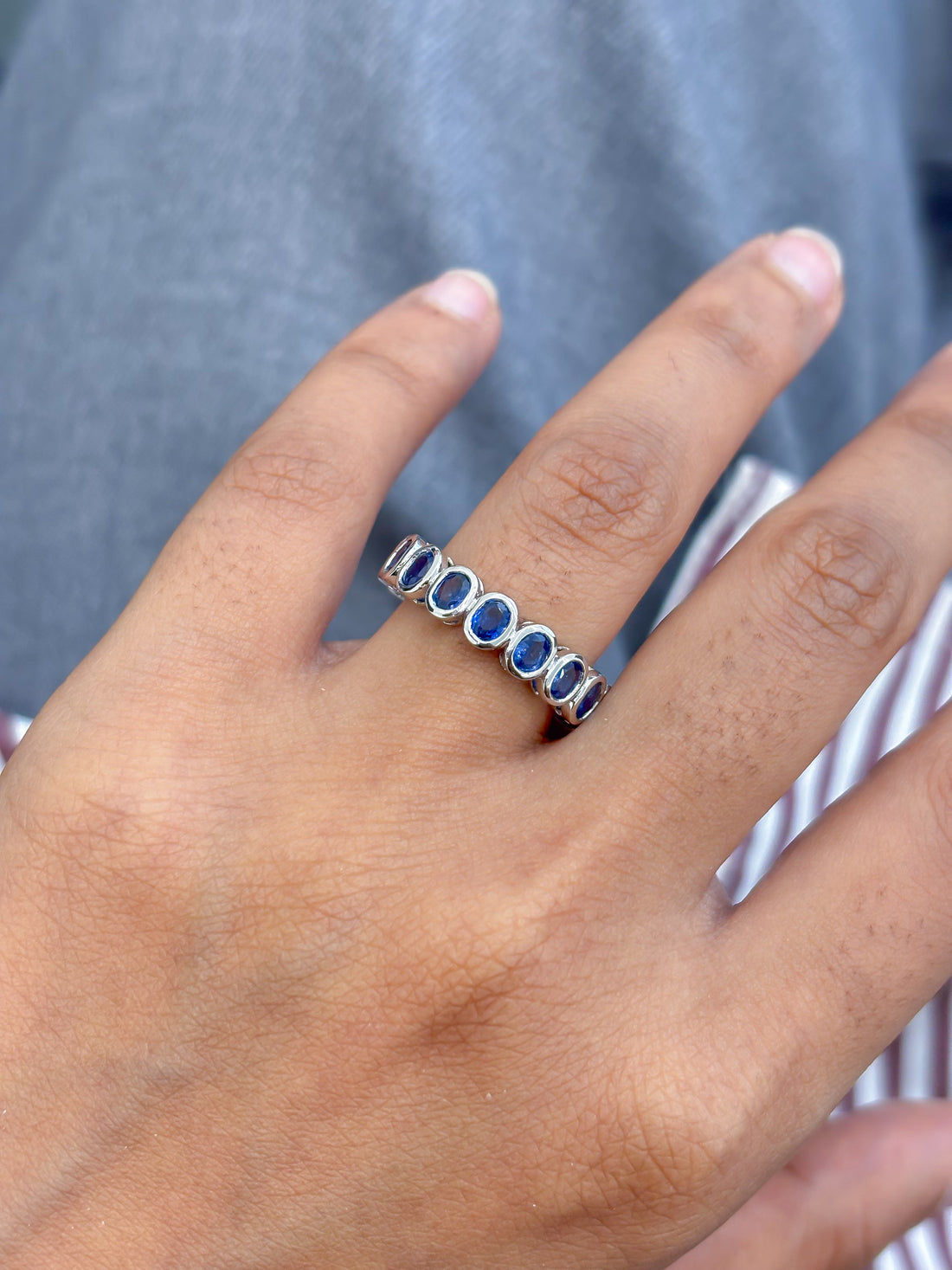 JPRG-5141/12309 Blue Sapphire Ring | 14K