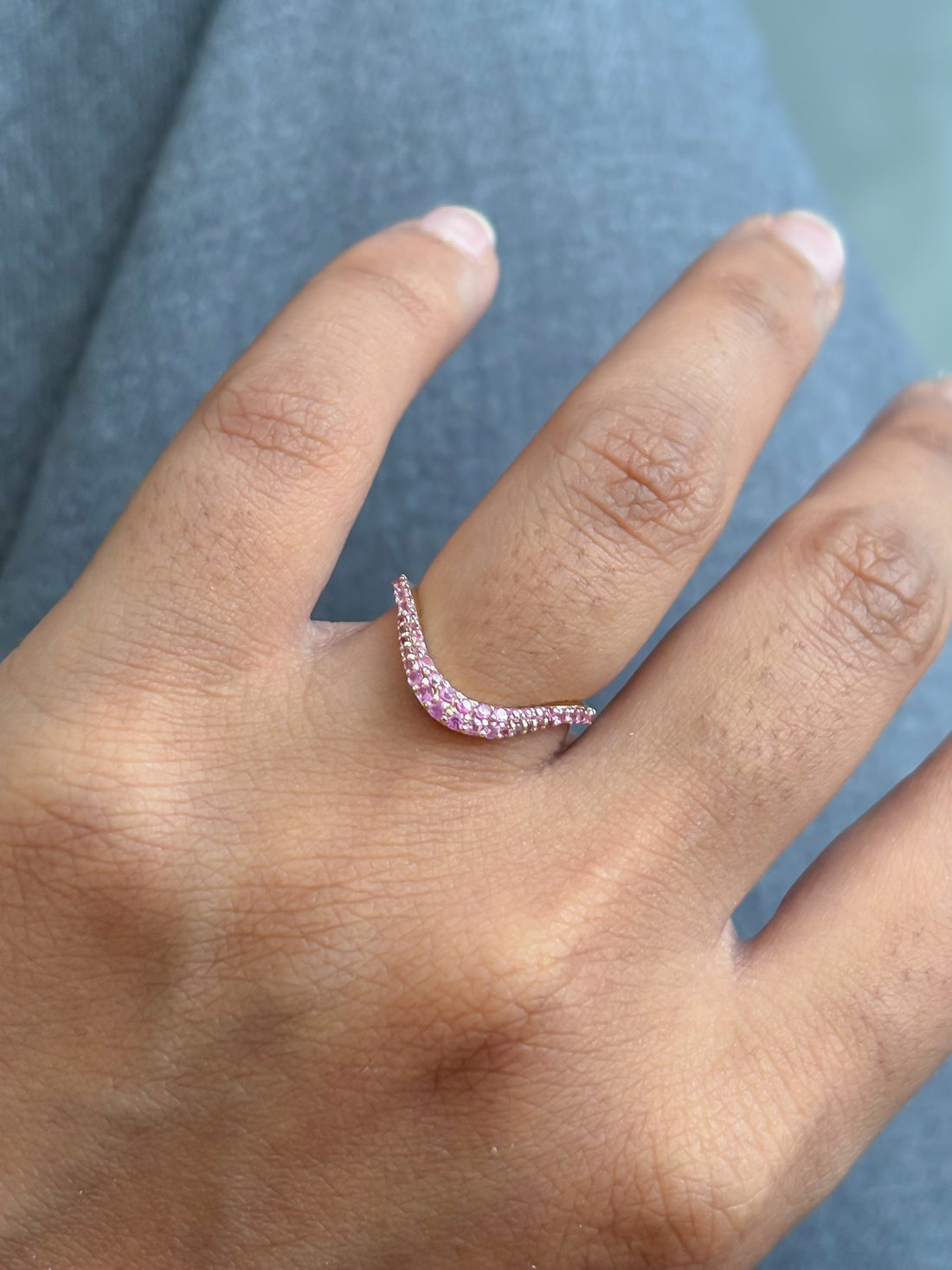 JPRG-5143/12311 Pink Sapphire Ring | 14K