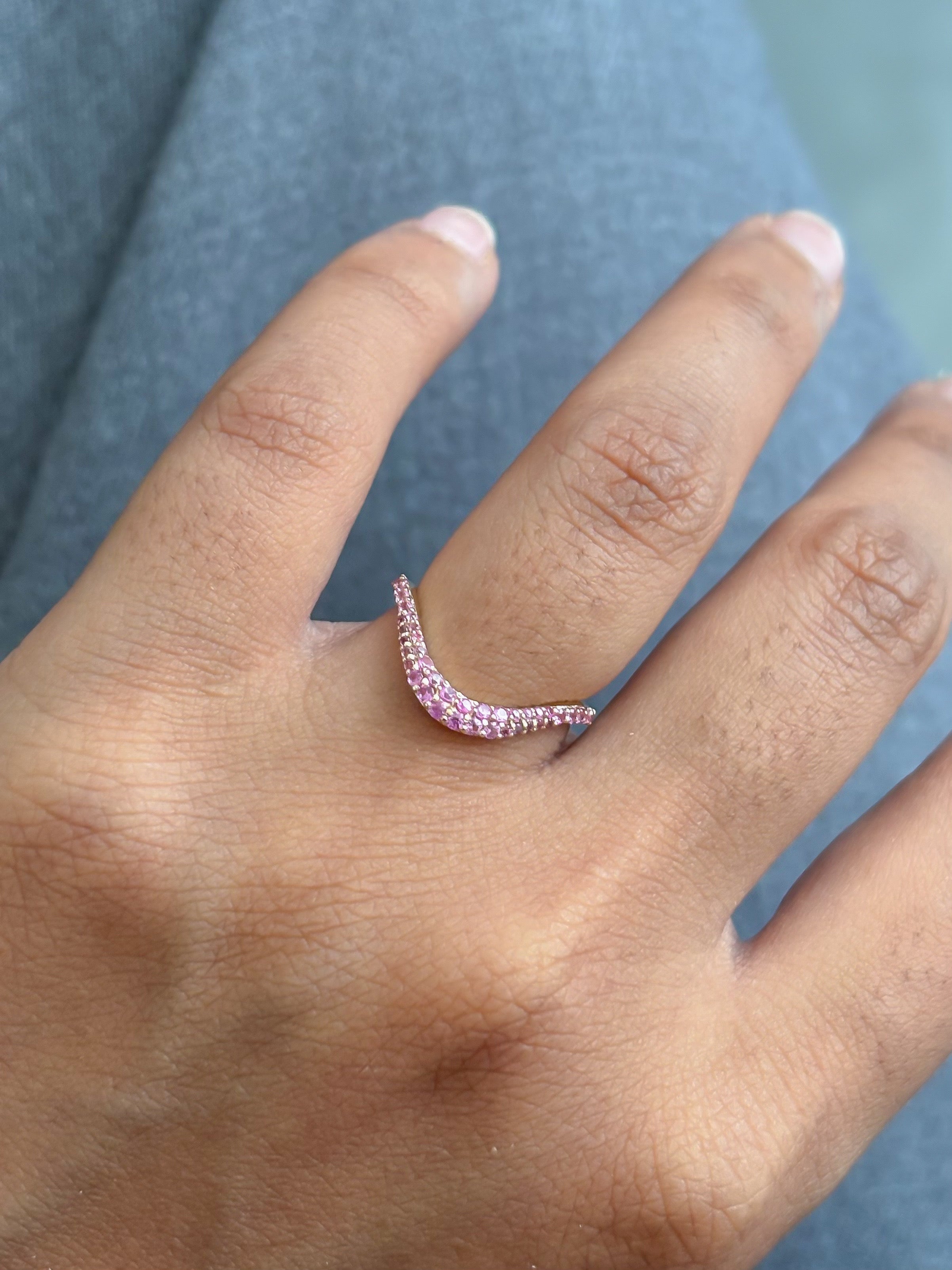 JPRG-5143/12311 Pink Sapphire Ring | 14K