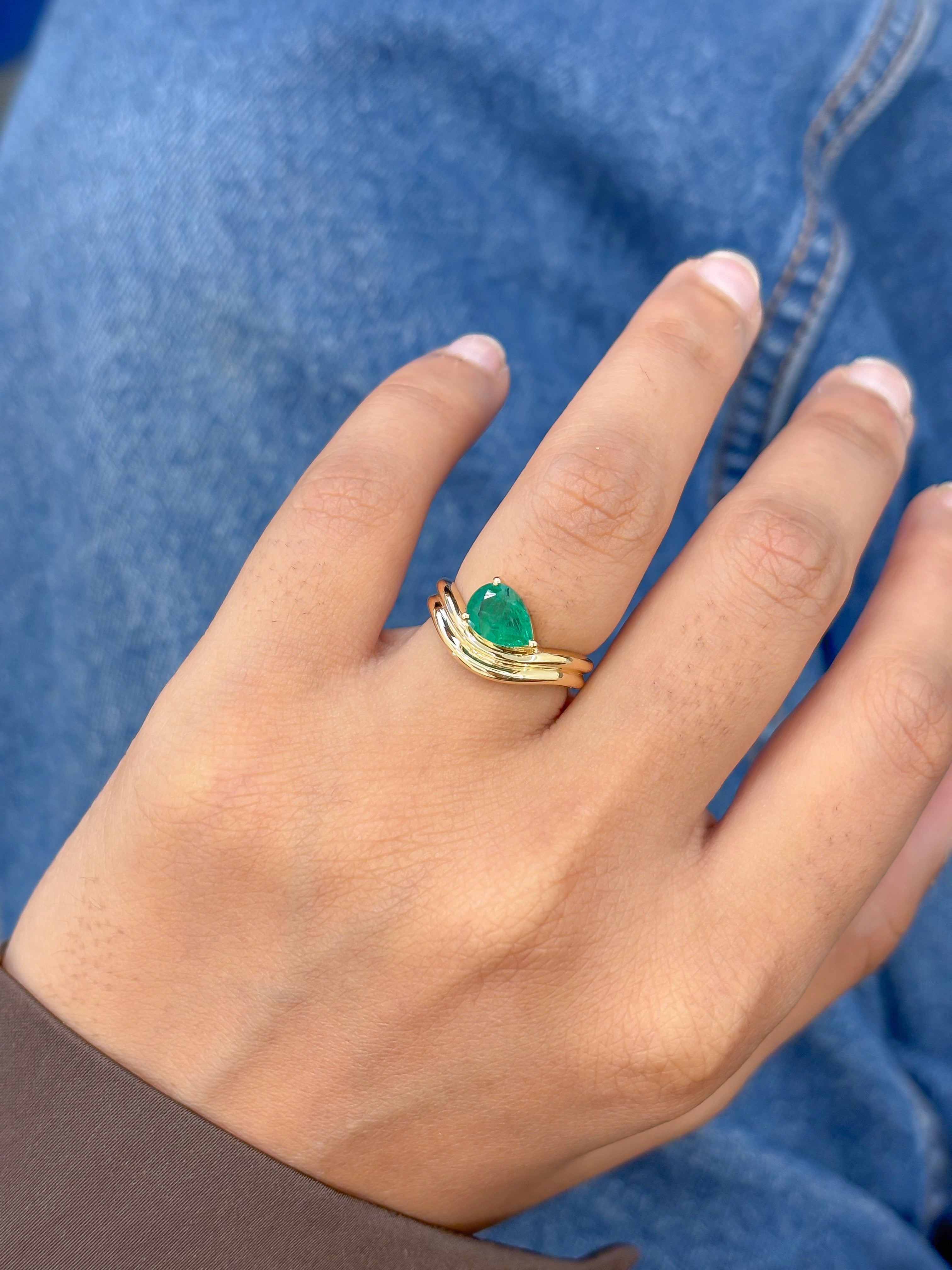 JPRG-5152/12338 Emerald Ring | 18K