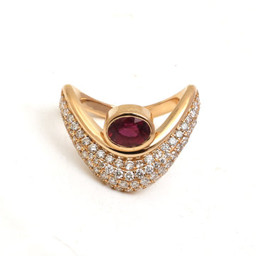 JPRG-5158/12344 Ruby Diamond Ring | 18K