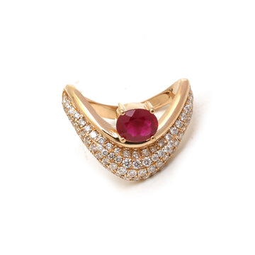 JPRG-5159/12345 Ruby Diamond Ring | 18K