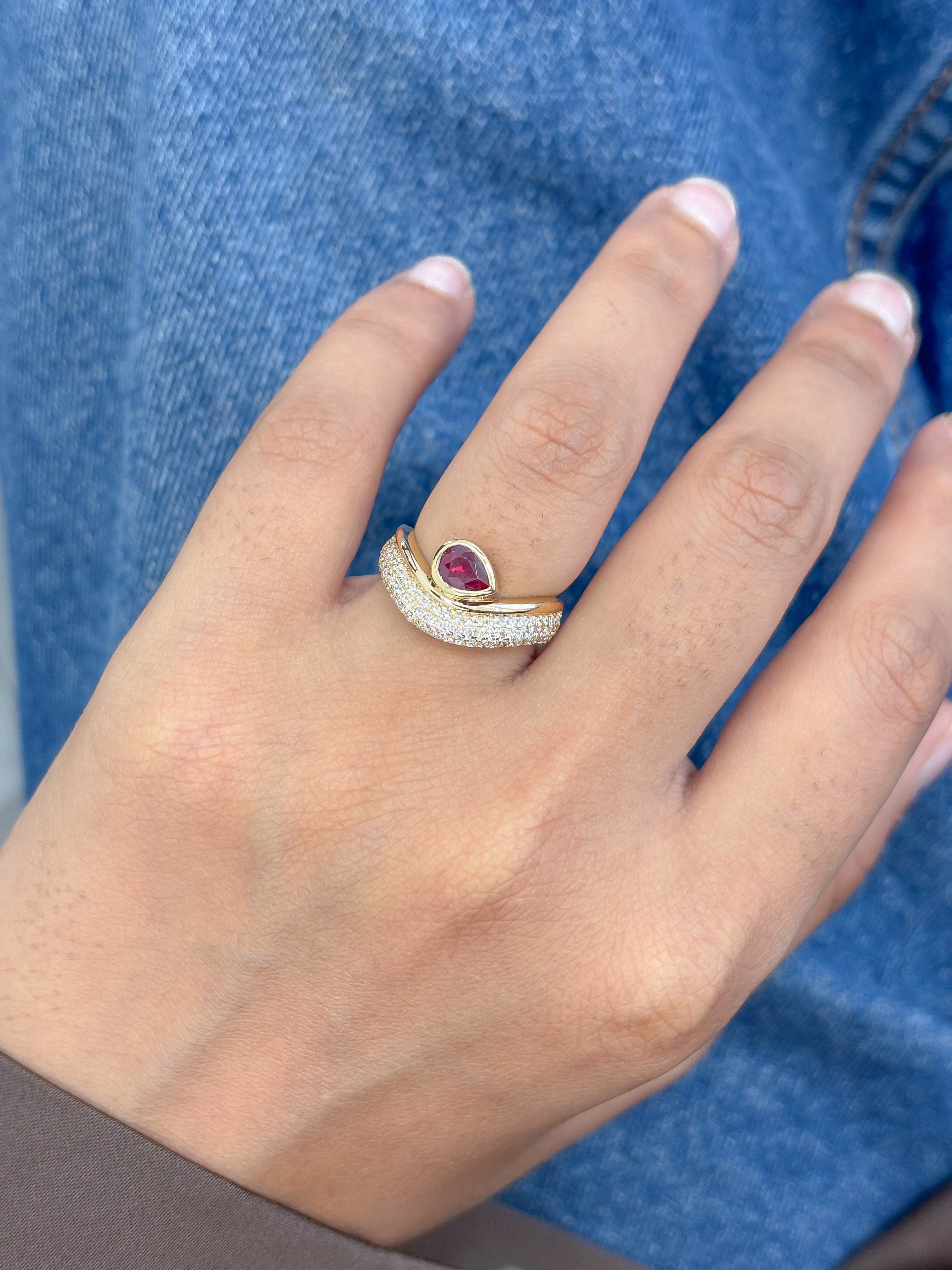 JPRG-5160/12346 Ruby Diamond Ring | 18K