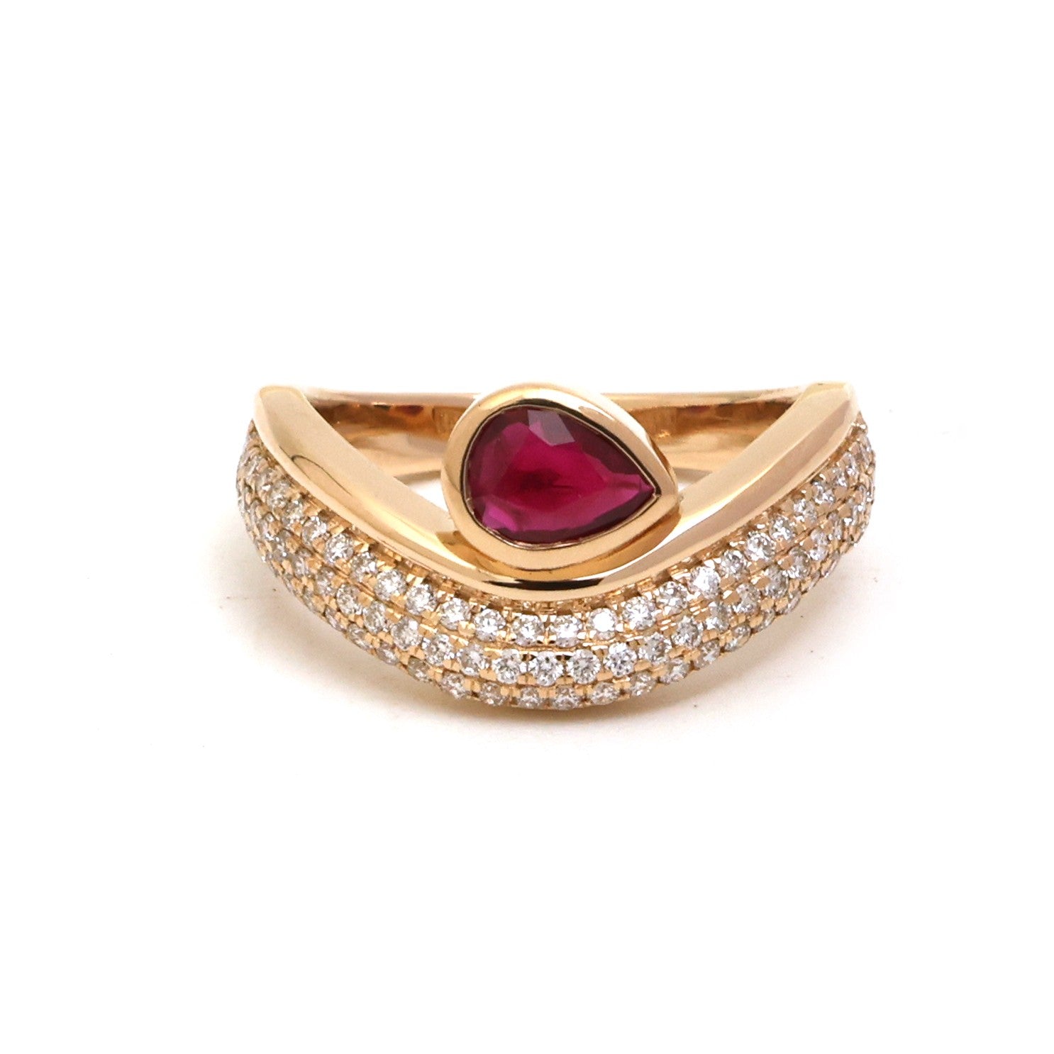 JPRG-5160/12346 Ruby Diamond Ring | 18K