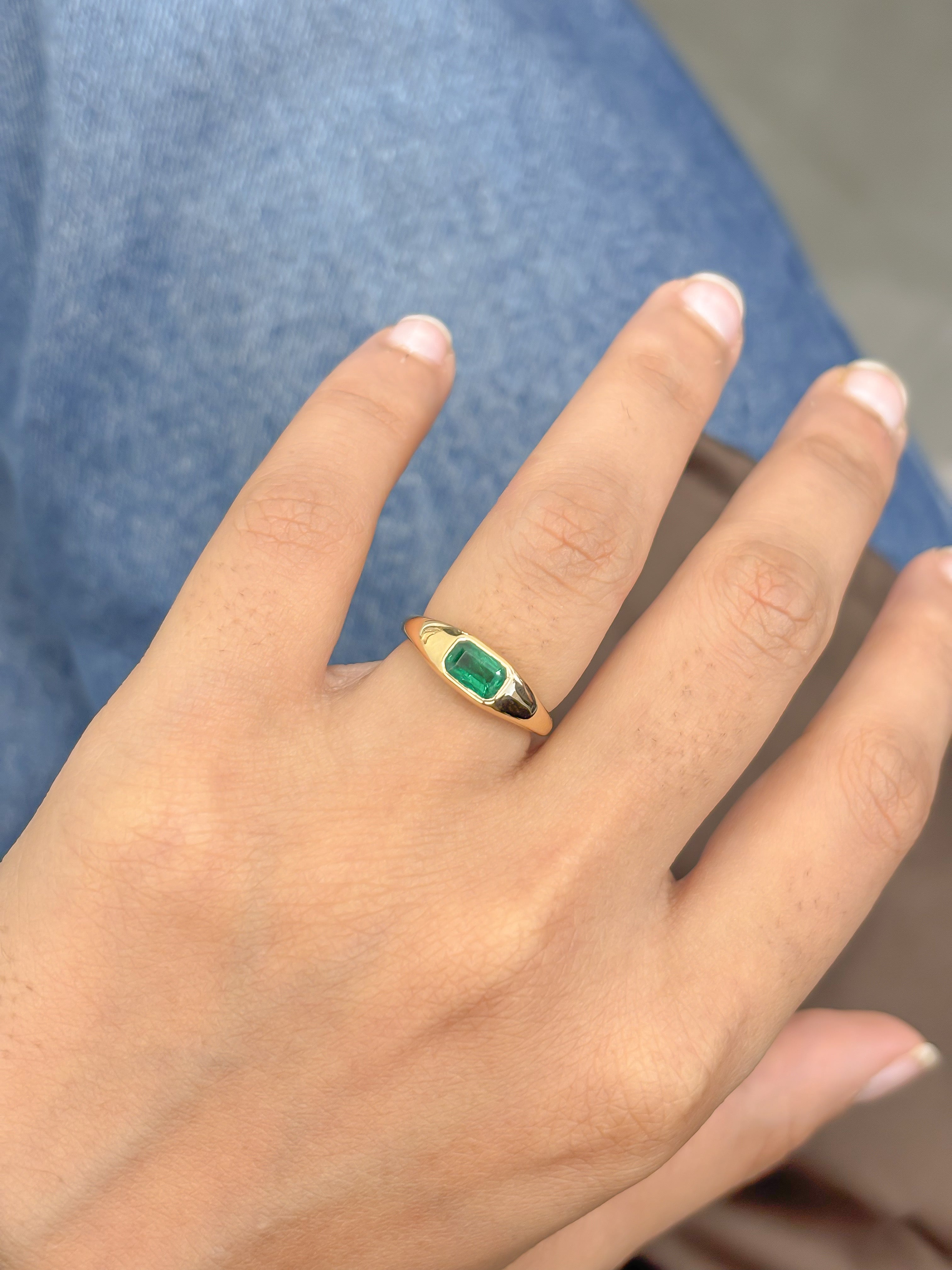 JPRG-5166/12373 Emerald Ring | 18K