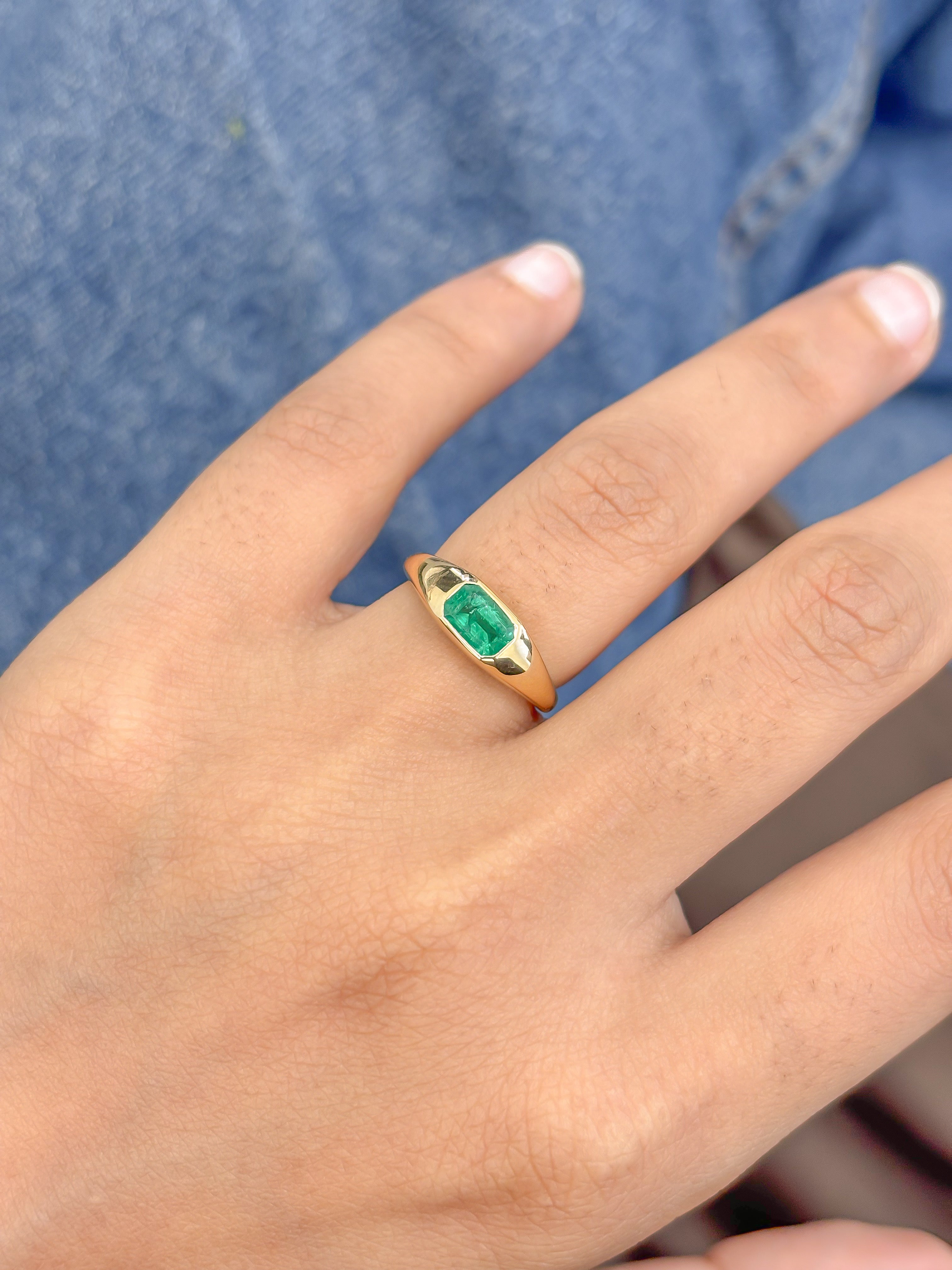 JPRG-5167/12374 Emerald Ring | 18K