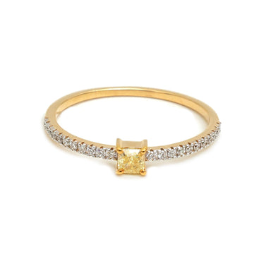JPRG-5169/12393 Yellow Diamond Diamond Ring | 18K