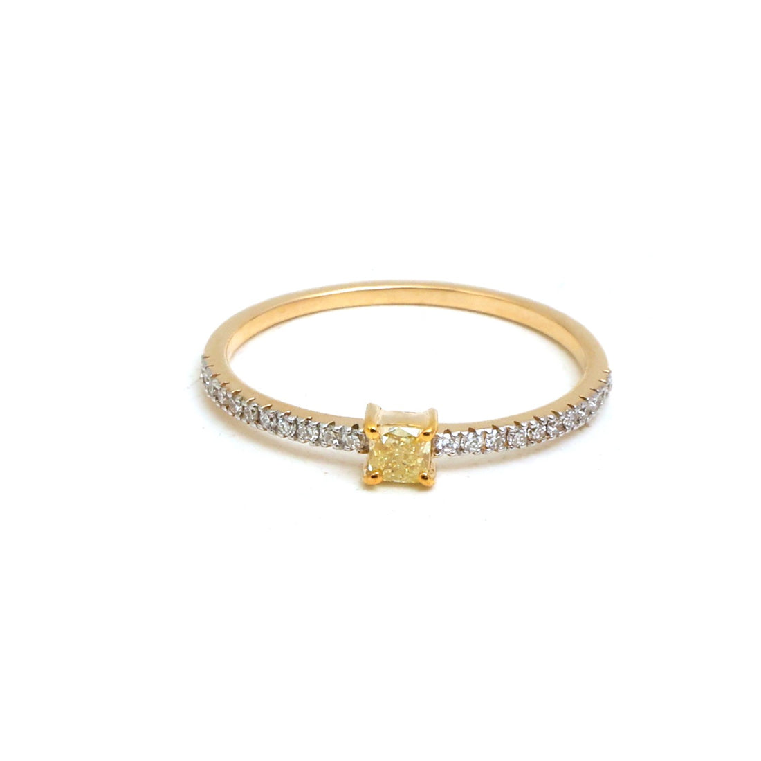 JPRG-5170/12394 Yellow Diamond Diamond Ring | 18K