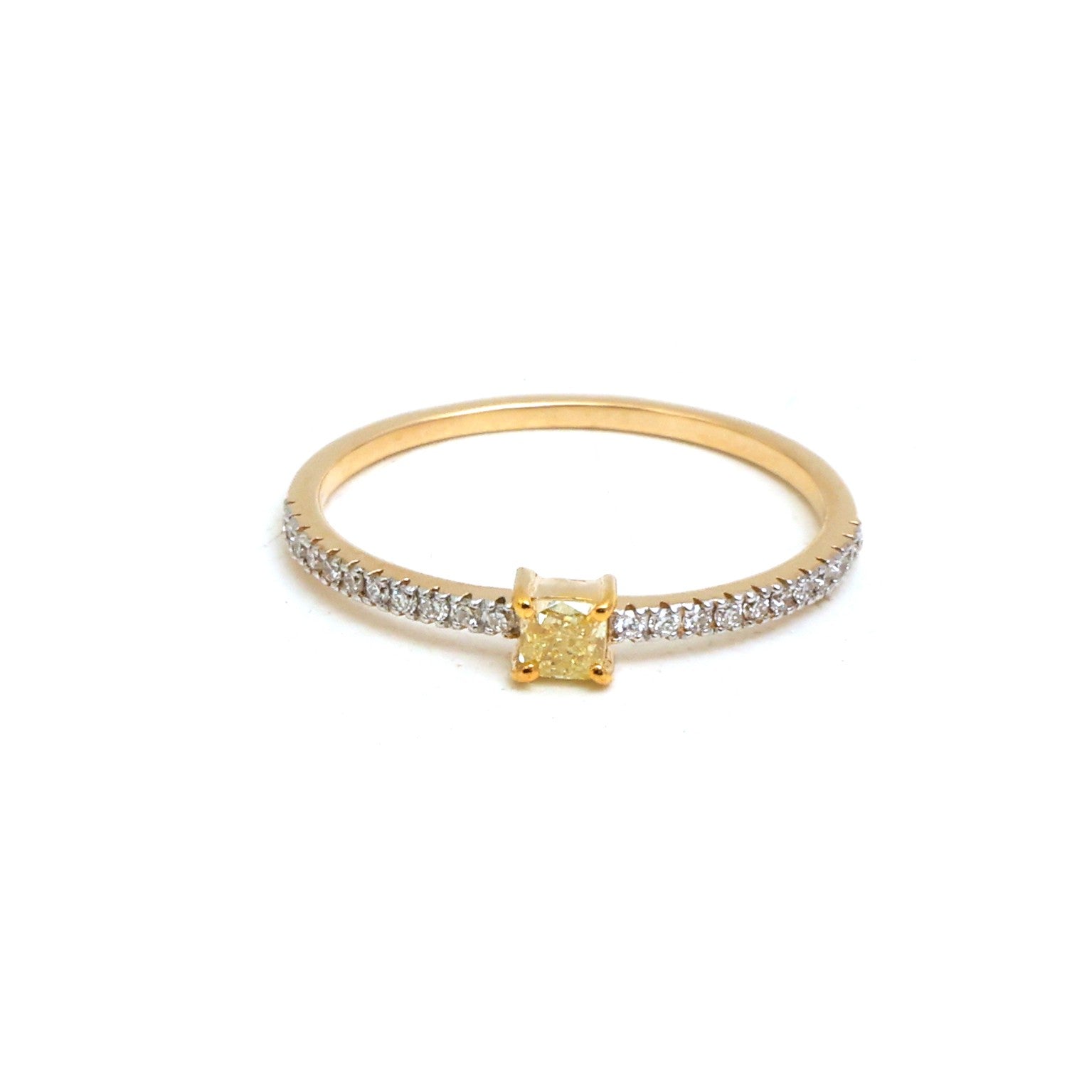 JPRG-5170/12394 Yellow Diamond Diamond Ring | 18K