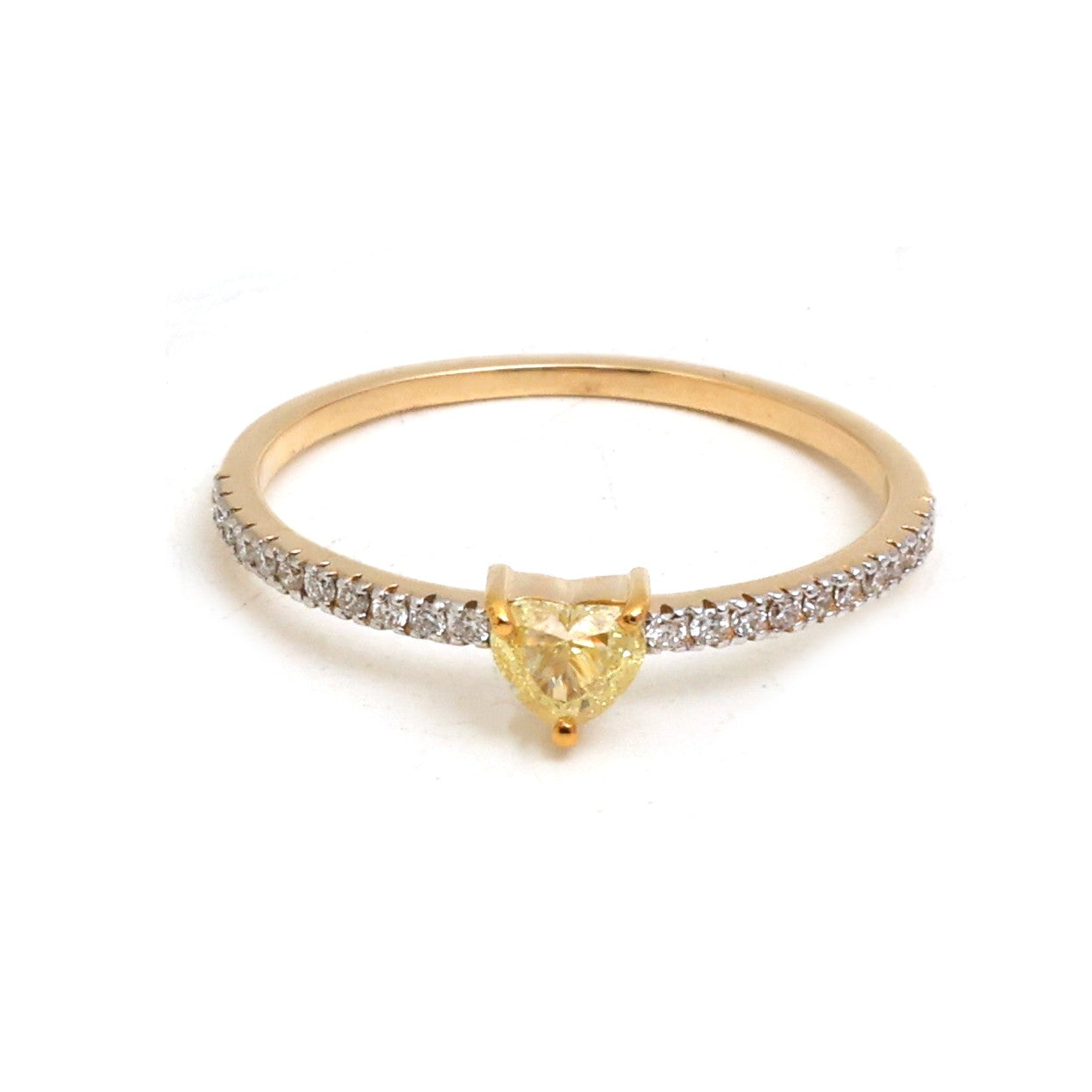 JPRG-5171/12395 Diamond Heart Thin Ring | 18K