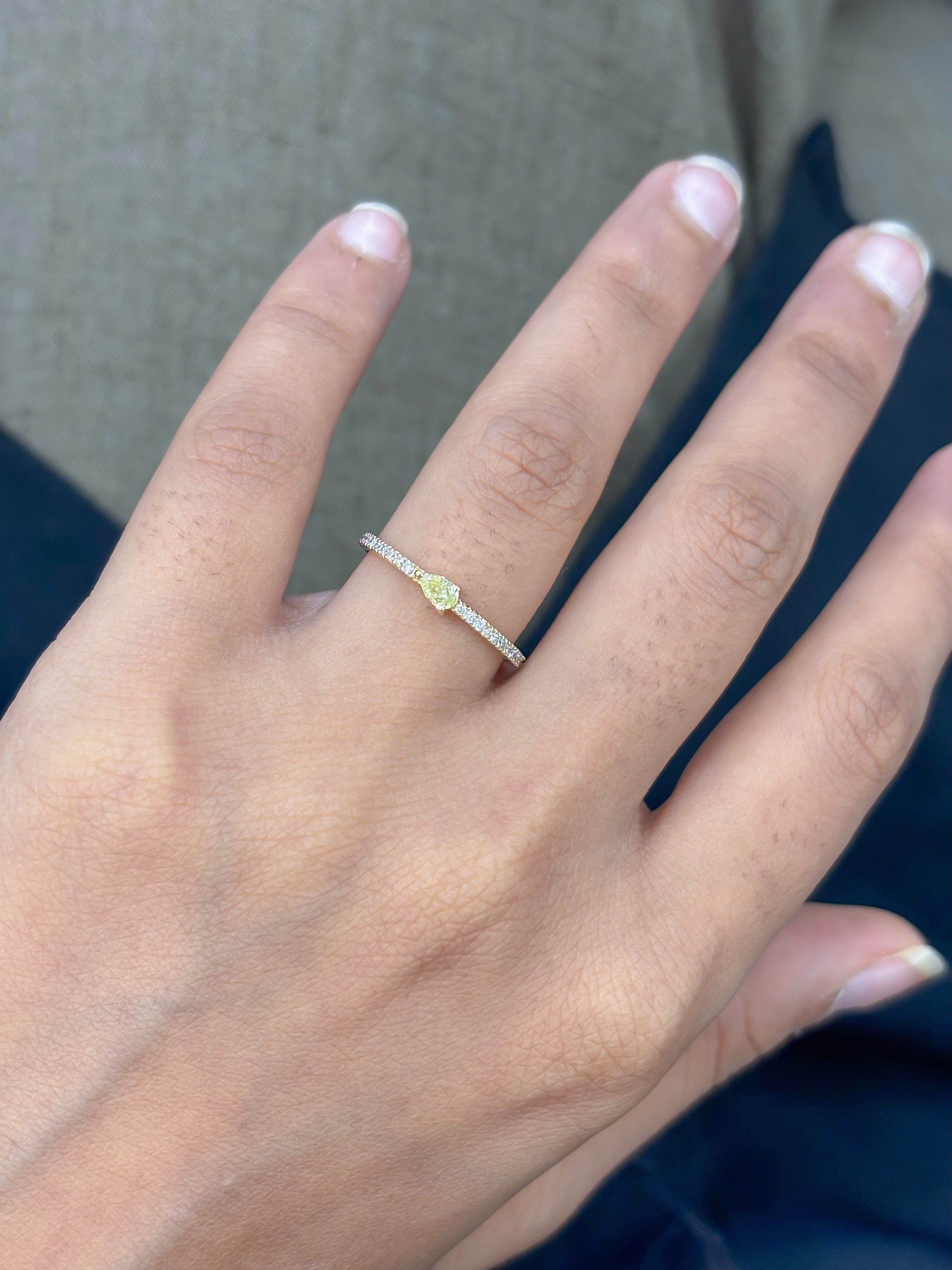 JPRG-5172/12396 Yellow Diamond Diamond Ring | 18K