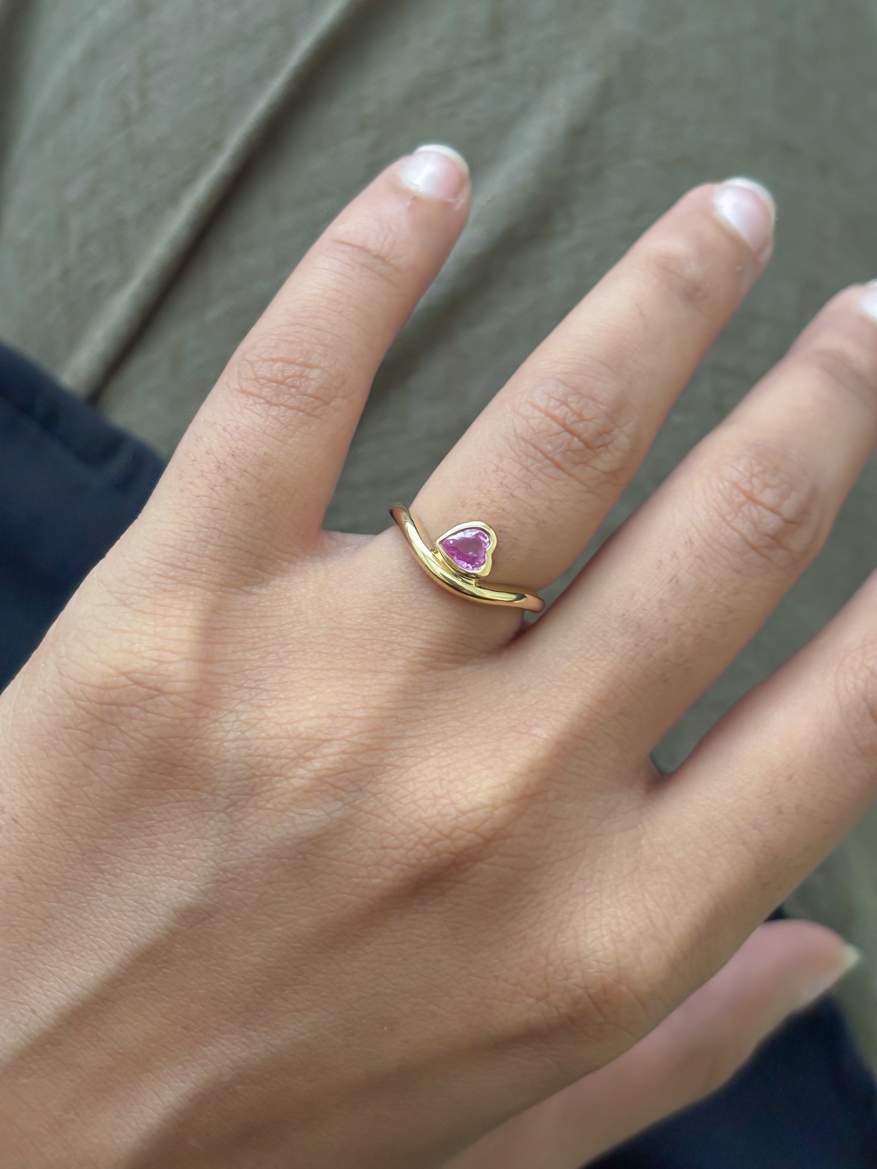 JPRG-5180/12404 Pink Sapphire Ring | 18K