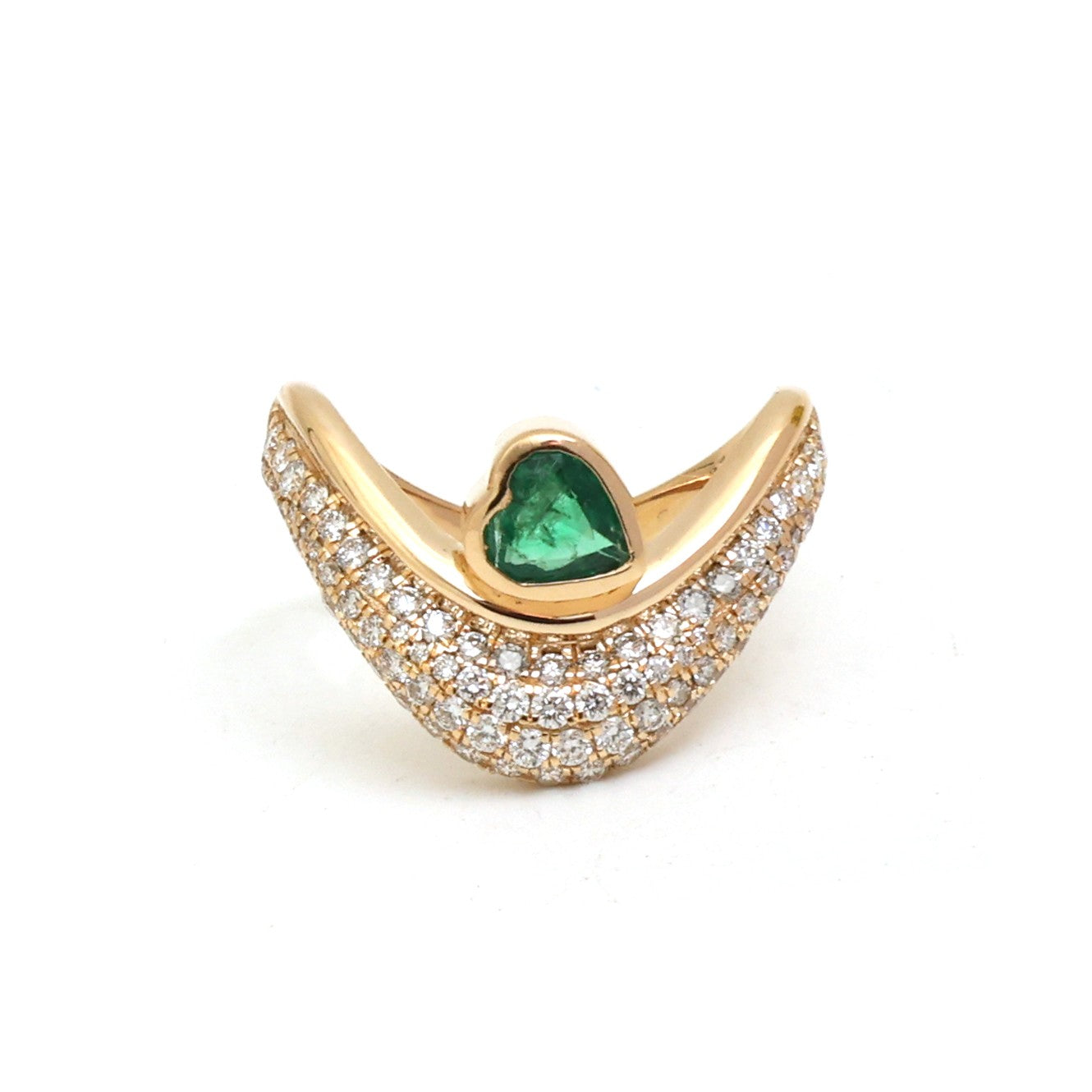 JPRG-5182/12406 Emerald Diamond Ring | 18K