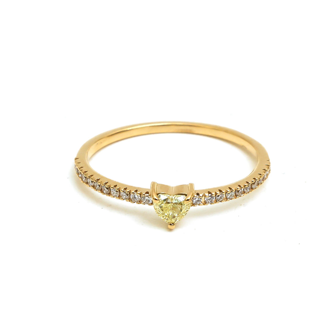 JPRG-5184/12408 Diamond Heart Thin Ring | 18K