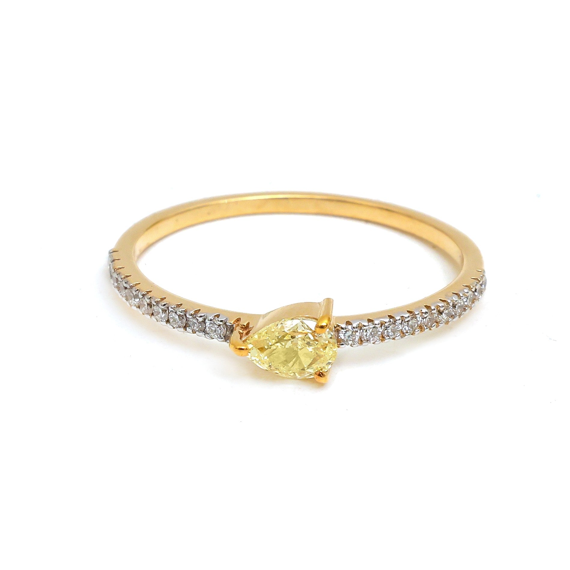 JPRG-5185/12409 Yellow Diamond Diamond Ring | 18K