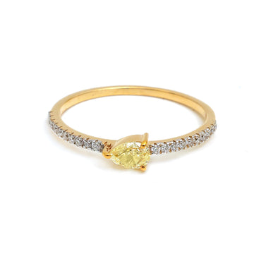 JPRG-5185/12409 Yellow Diamond Diamond Ring | 18K