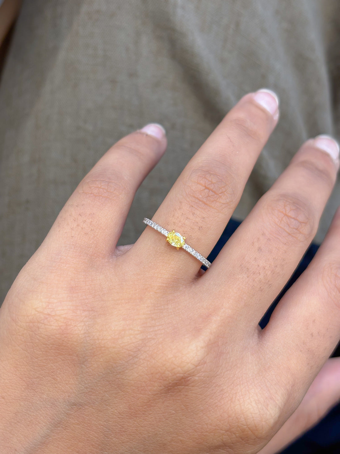 JPRG-5188/12412 Yellow Diamond Diamond Ring | 18K