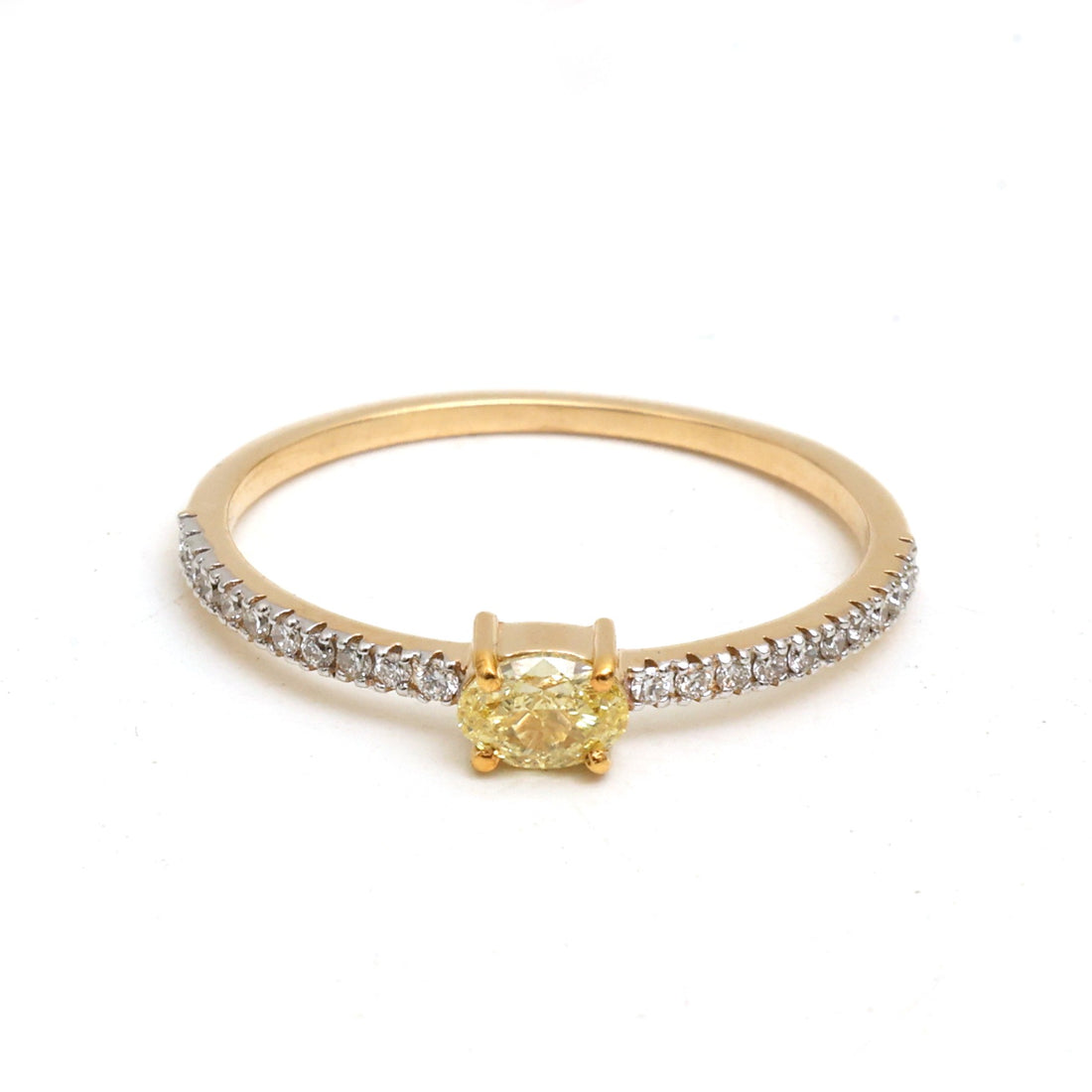 JPRG-5188/12412 Yellow Diamond Diamond Ring | 18K
