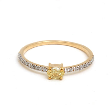 JPRG-5188/12412 Yellow Diamond Diamond Ring | 18K