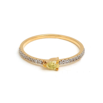 JPRG-5189/12413 Yellow Diamond Diamond Ring | 18K