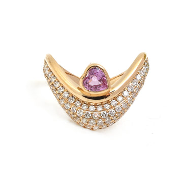 JPRG-5192/12416 Pink Sapphire Diamond Ring | 18K