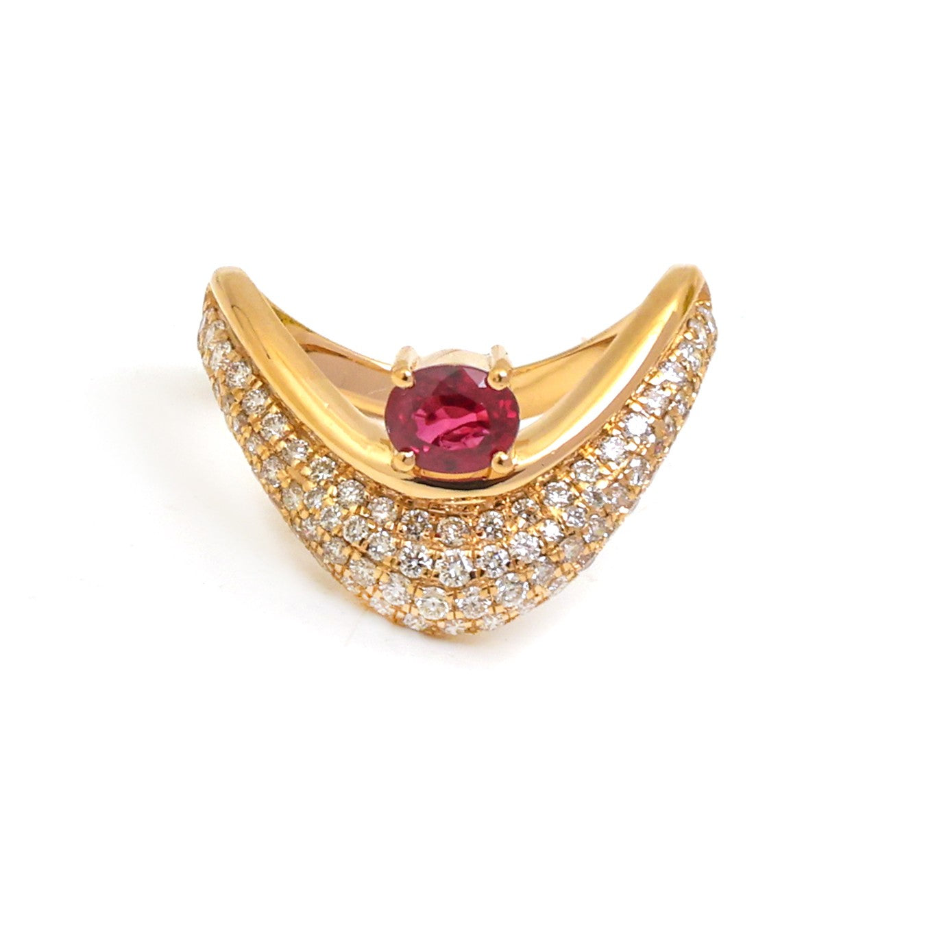 JPRG-5197/12421 Ruby Diamond Ring | 18K