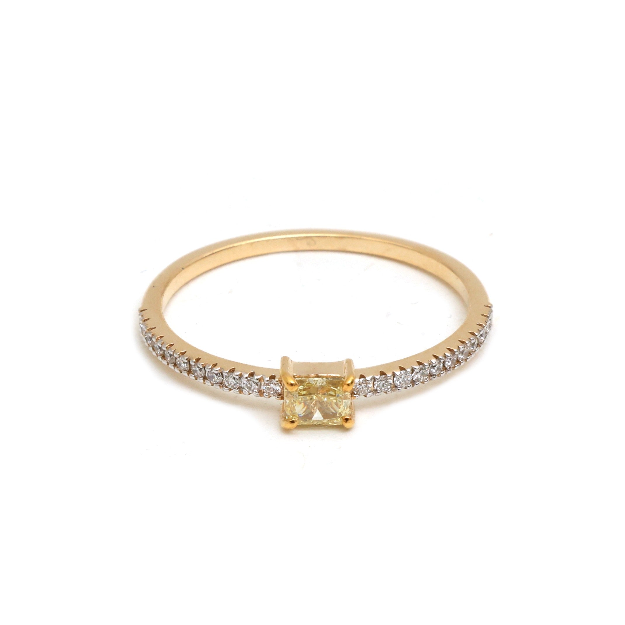 JPRG-5198/12422 Diamond Octagon Thin Ring | 18K
